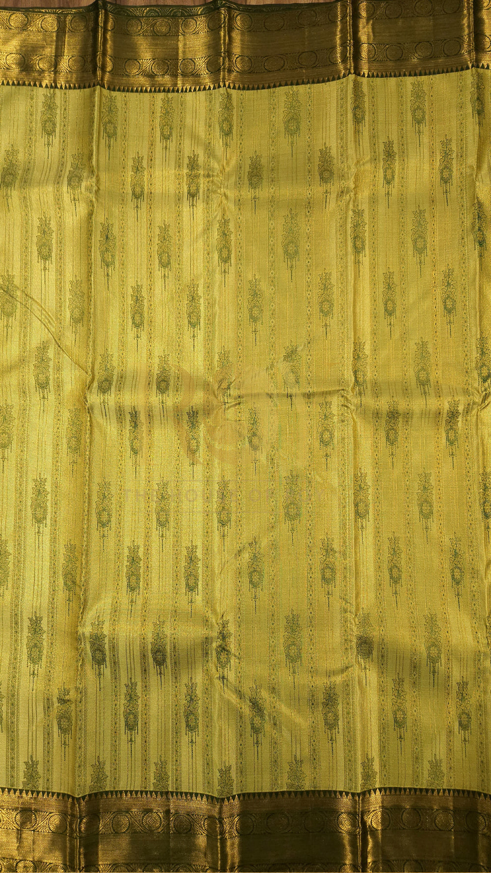 Pista Green Pure Kancheepuram Soft Silk Saree