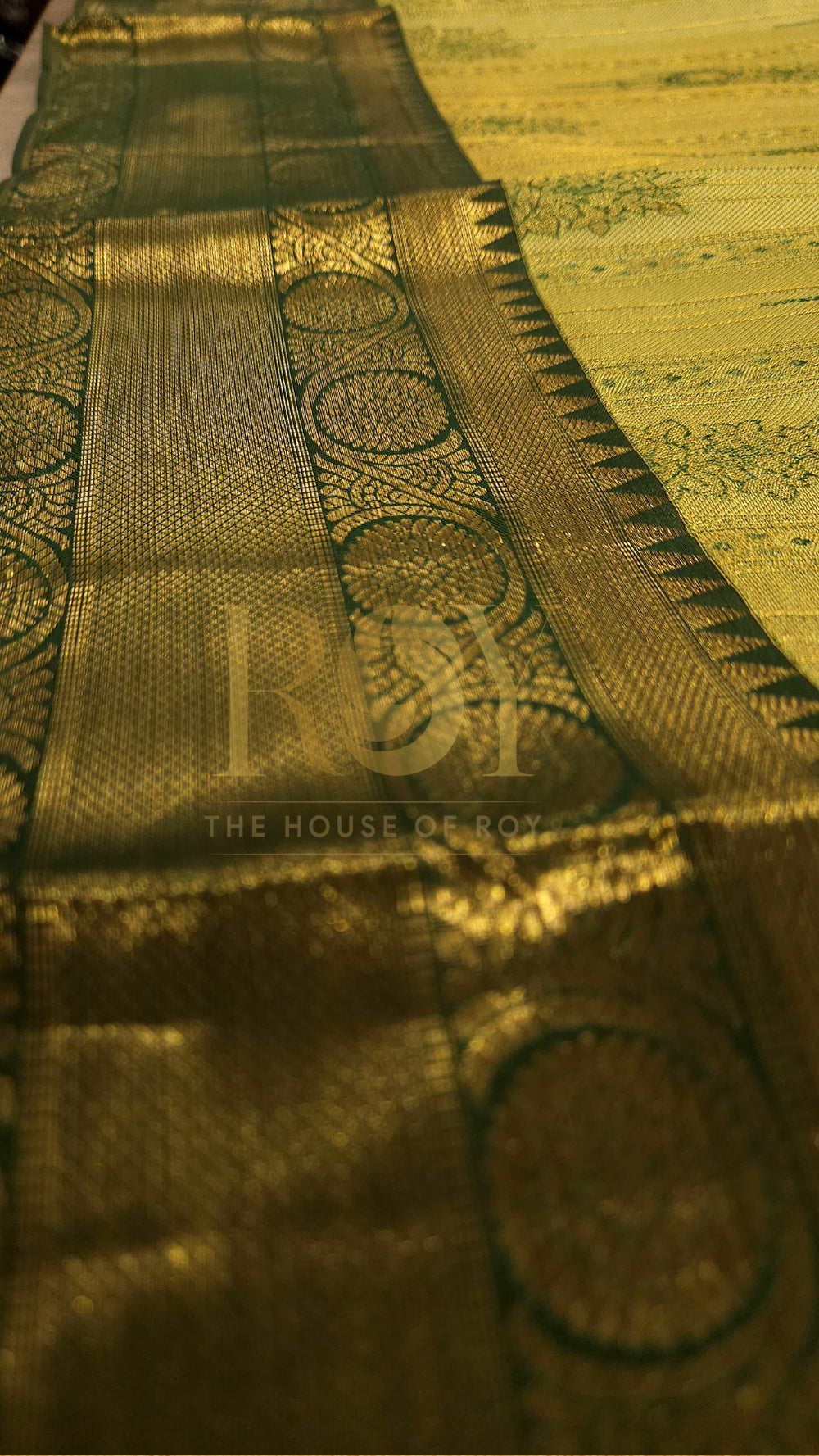 Pista Green Pure Kancheepuram Soft Silk Saree