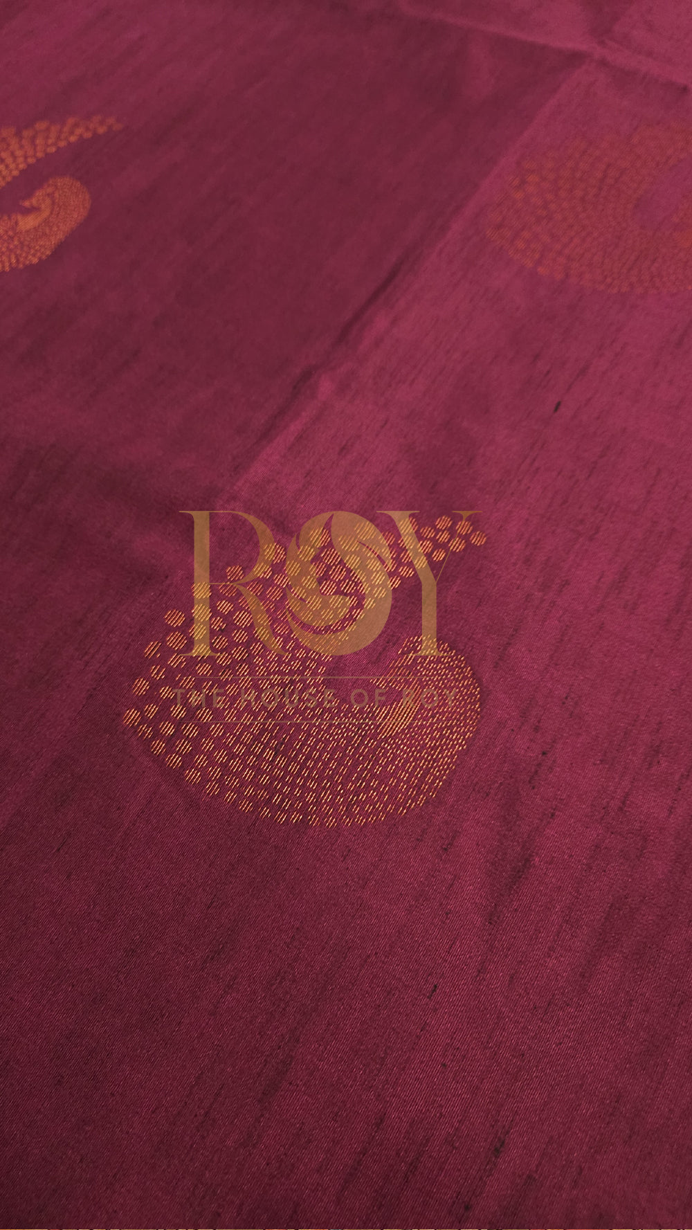 Plum Soft Slub Silk Saree