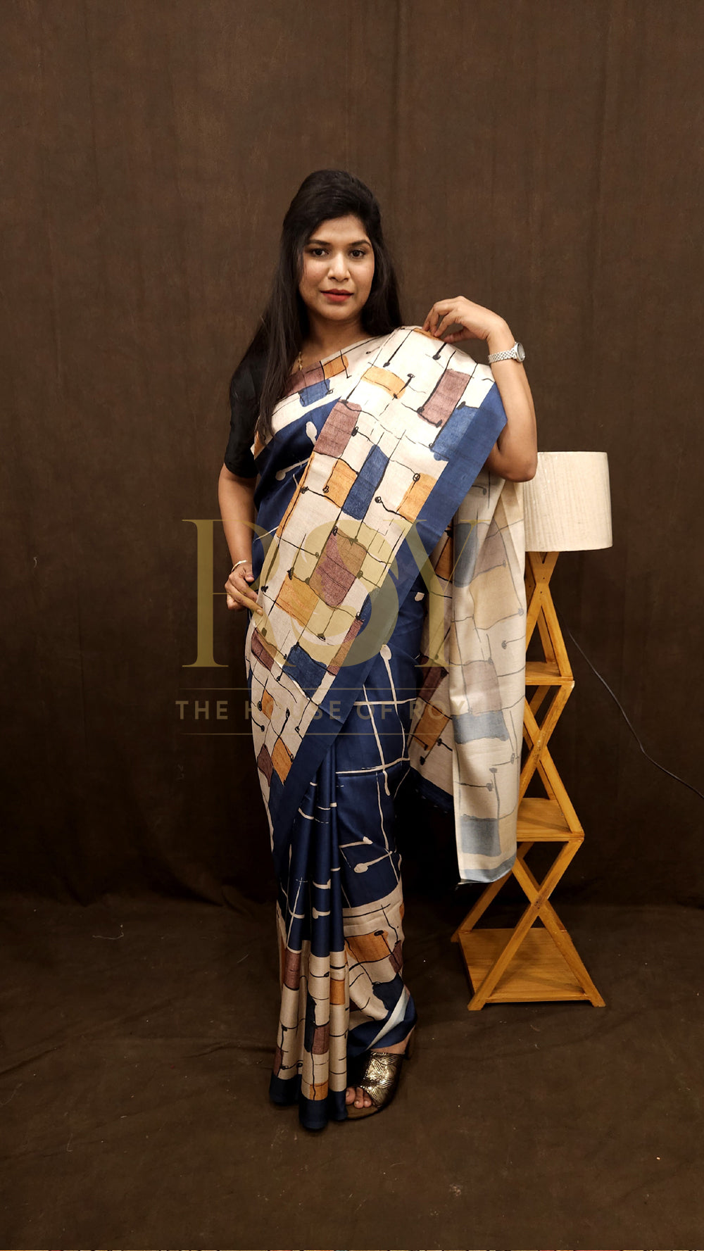 Printed Matka Saree