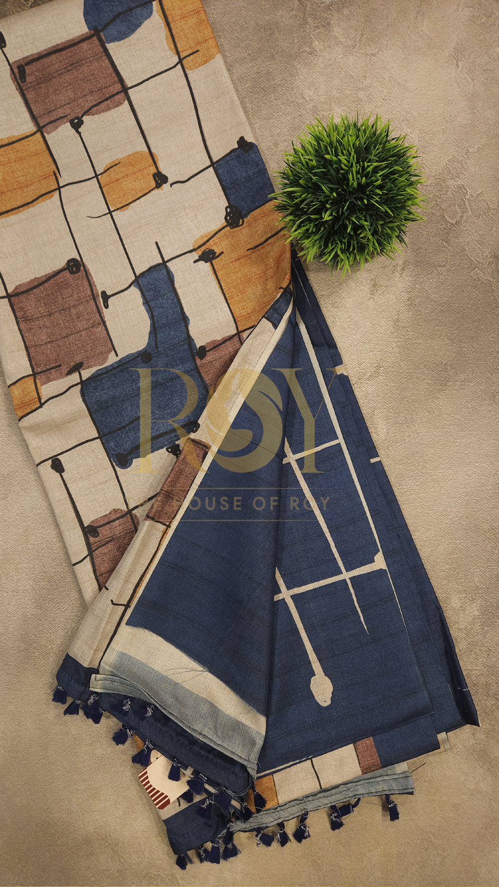 Printed Matka Saree