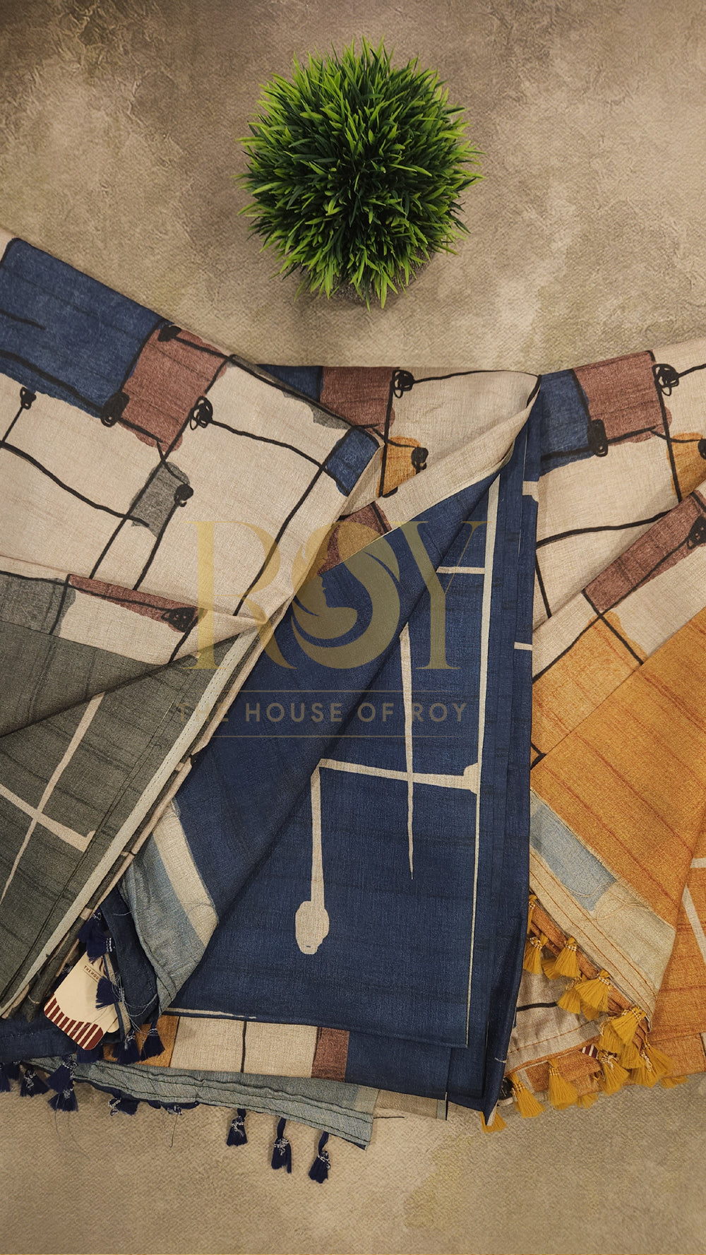 Printed Matka Saree