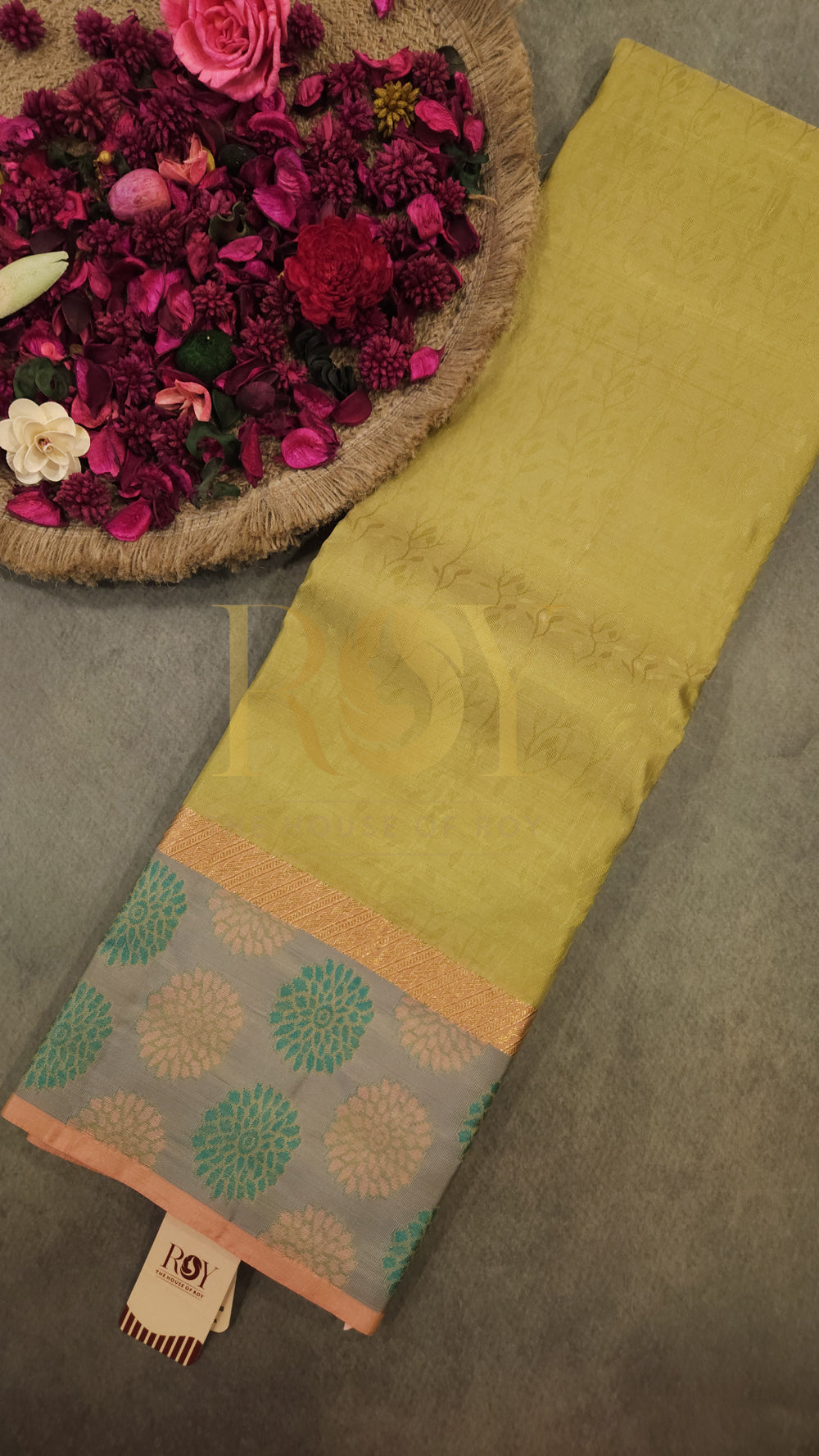 Pure Light Green Saree