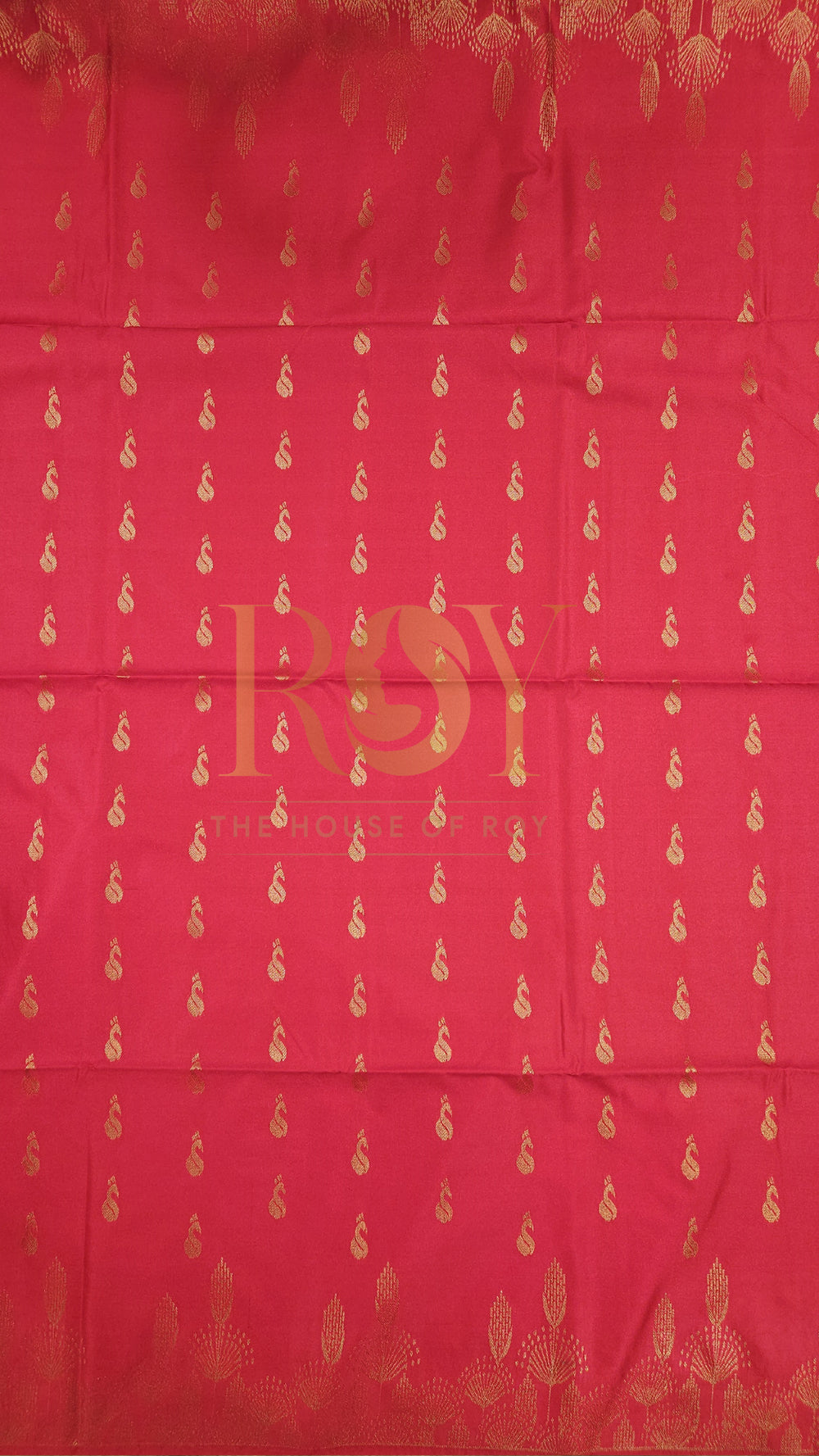 Red turning border soft silk