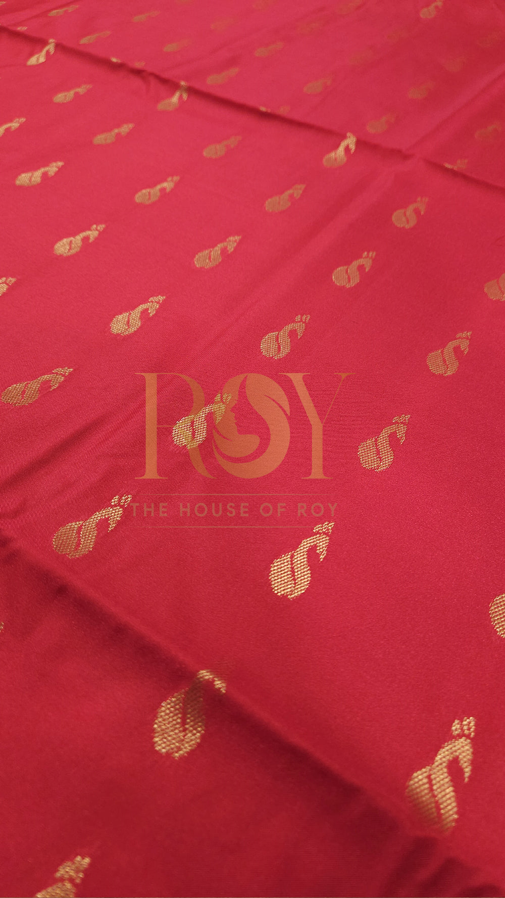Red turning border soft silk