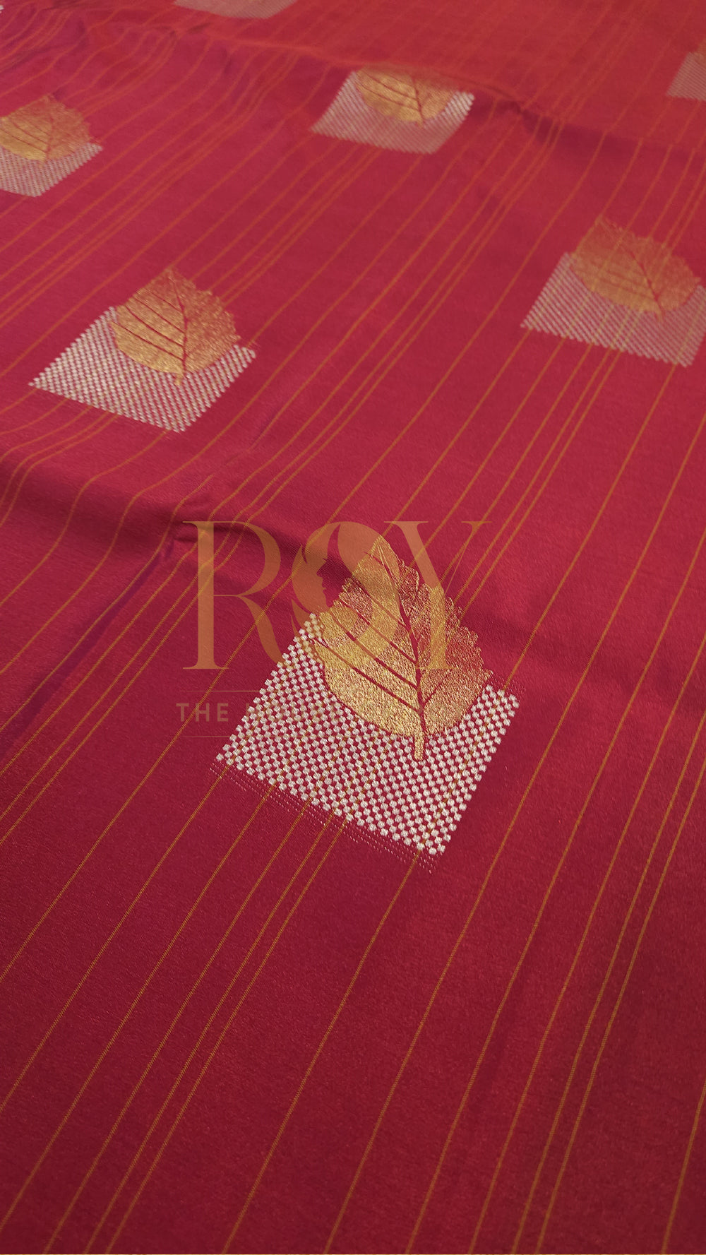 Ruby red soft silk