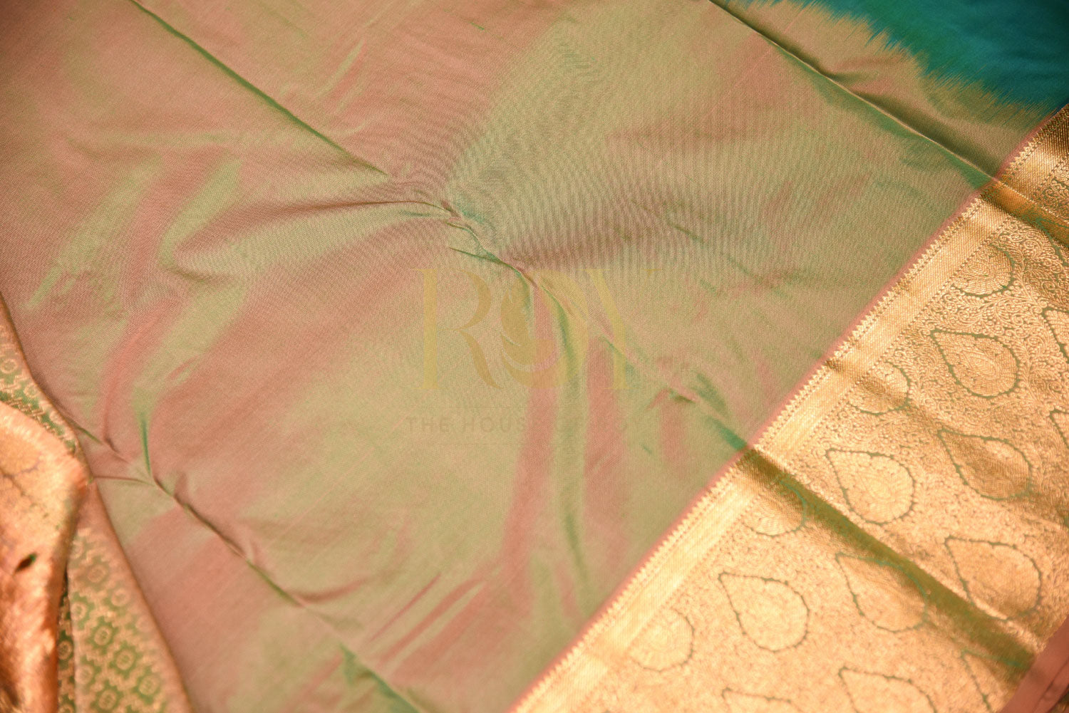Pure Blue Zari Border Silk Saree
