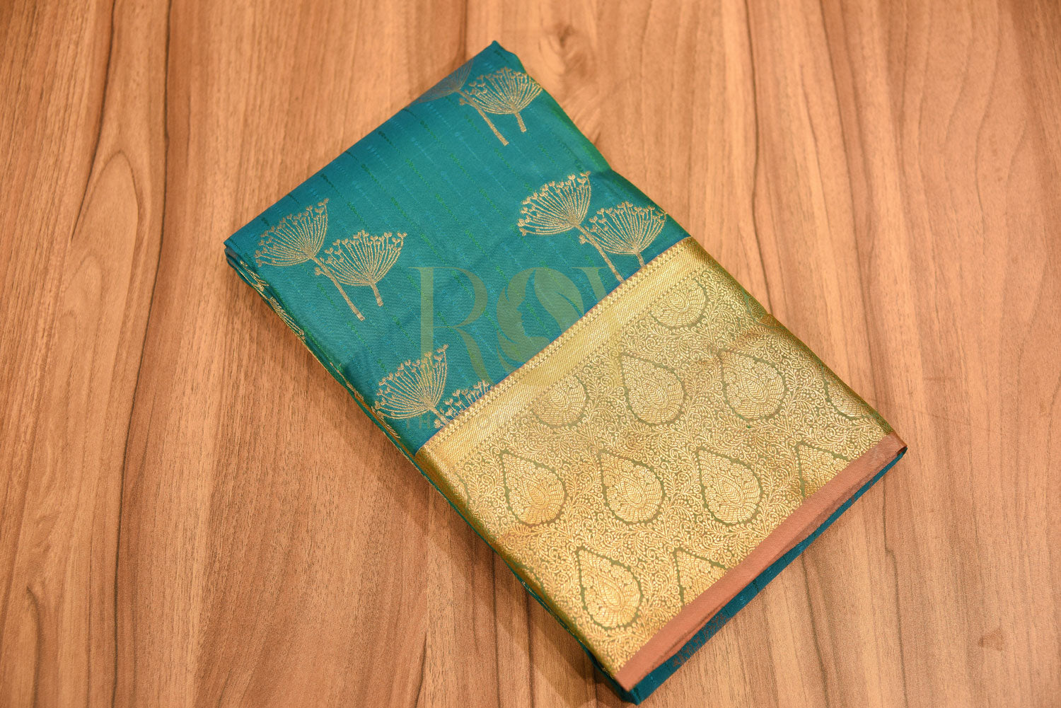 Pure Blue Zari Border Silk Saree