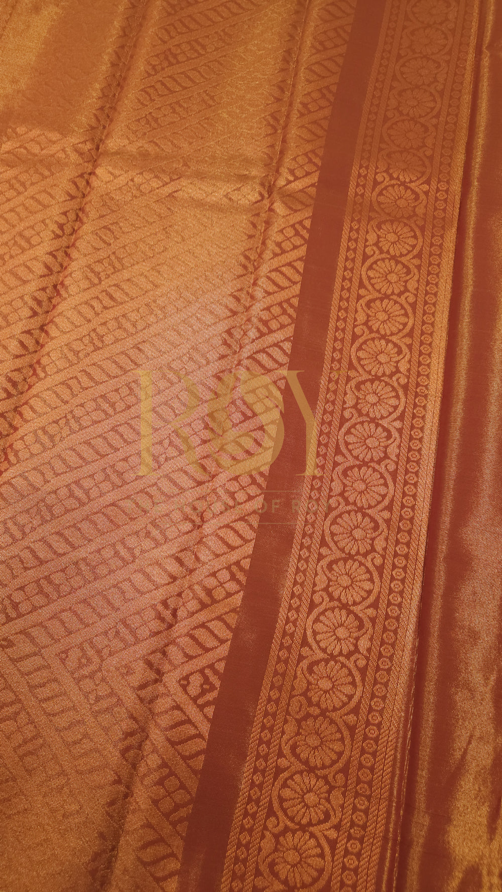 Tissue Silk Cotton Saree Prussian Blue