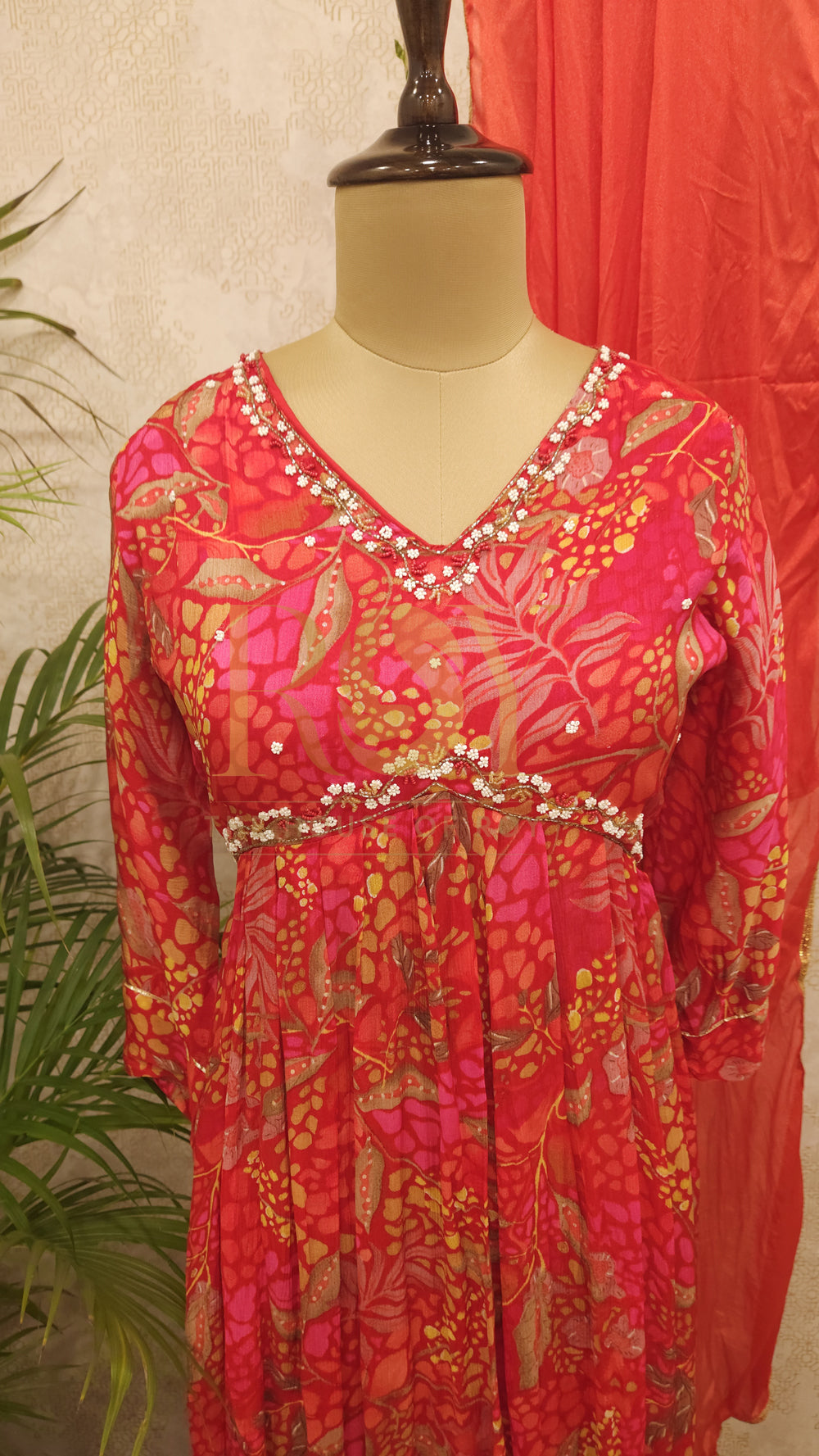 Scarlet Red Chudi Set