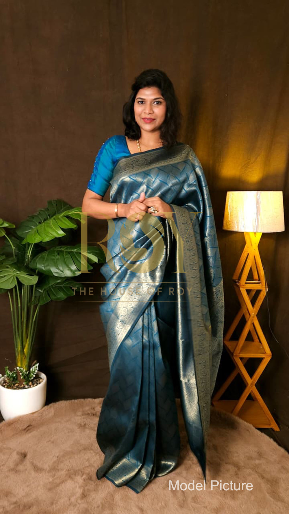 Royal Blue Art Silk Saree