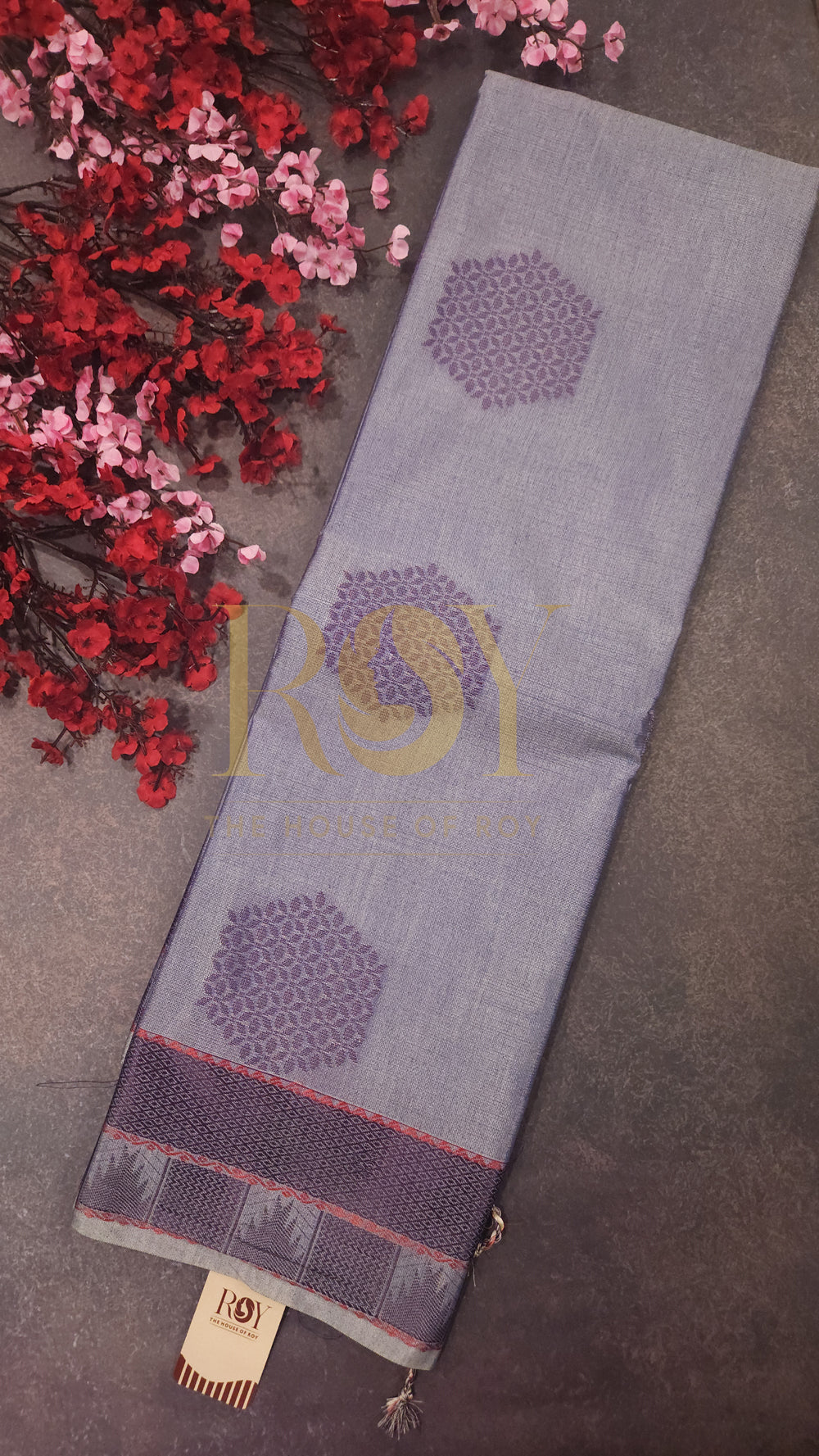 Soft Silk cotton Saree  Lavender