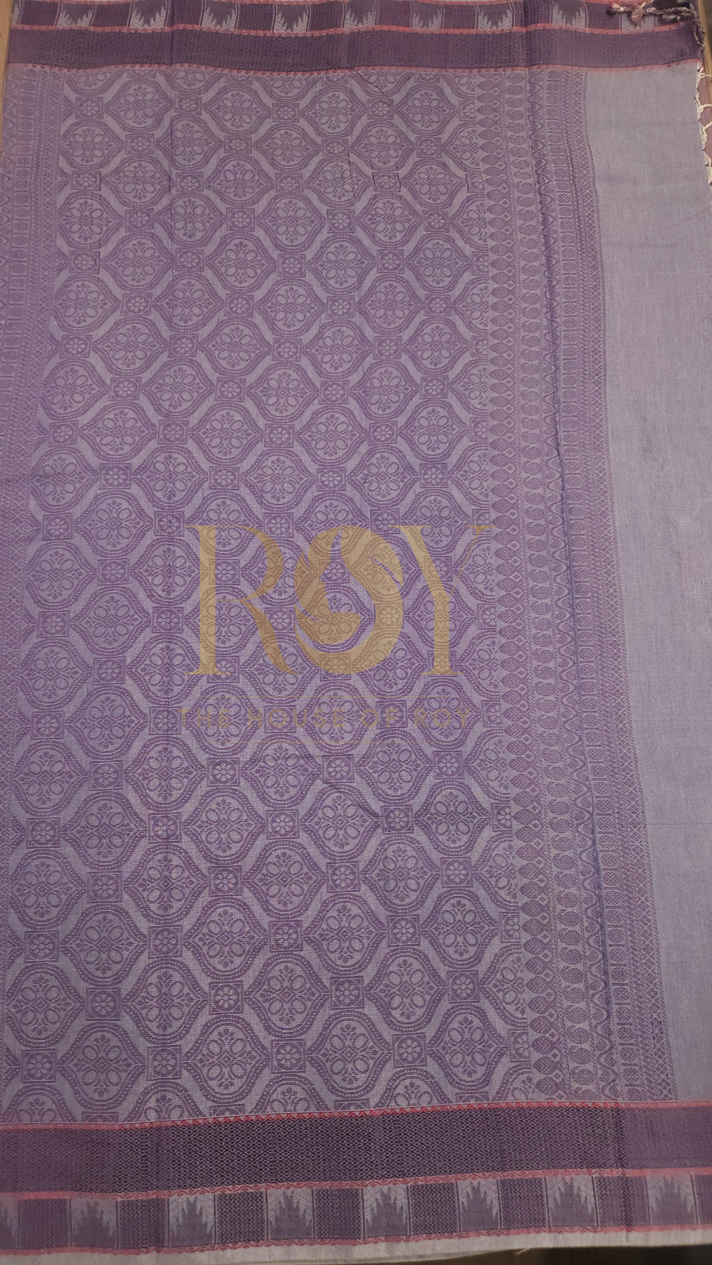 Soft Silk cotton Saree  Lavender