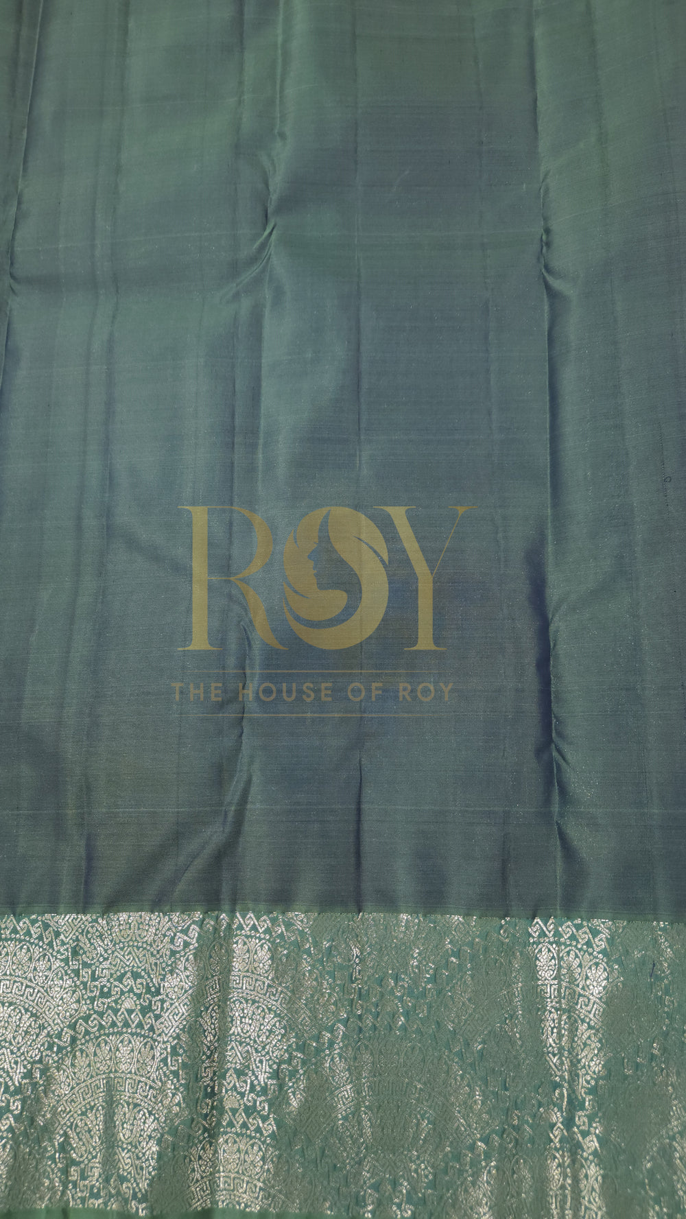 Steel Blue Pure Silk Saree