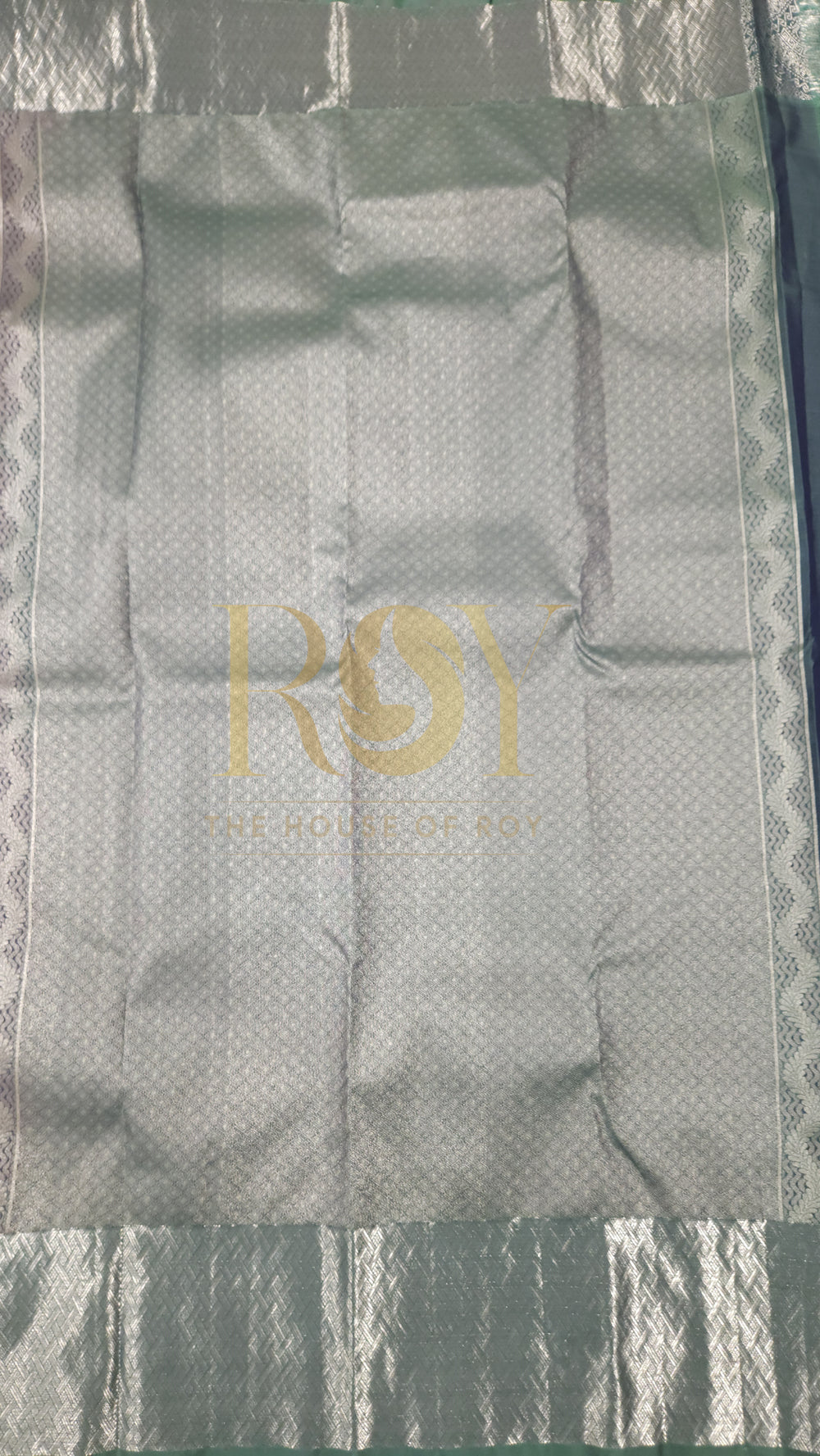 Steel Blue Pure Silk Saree