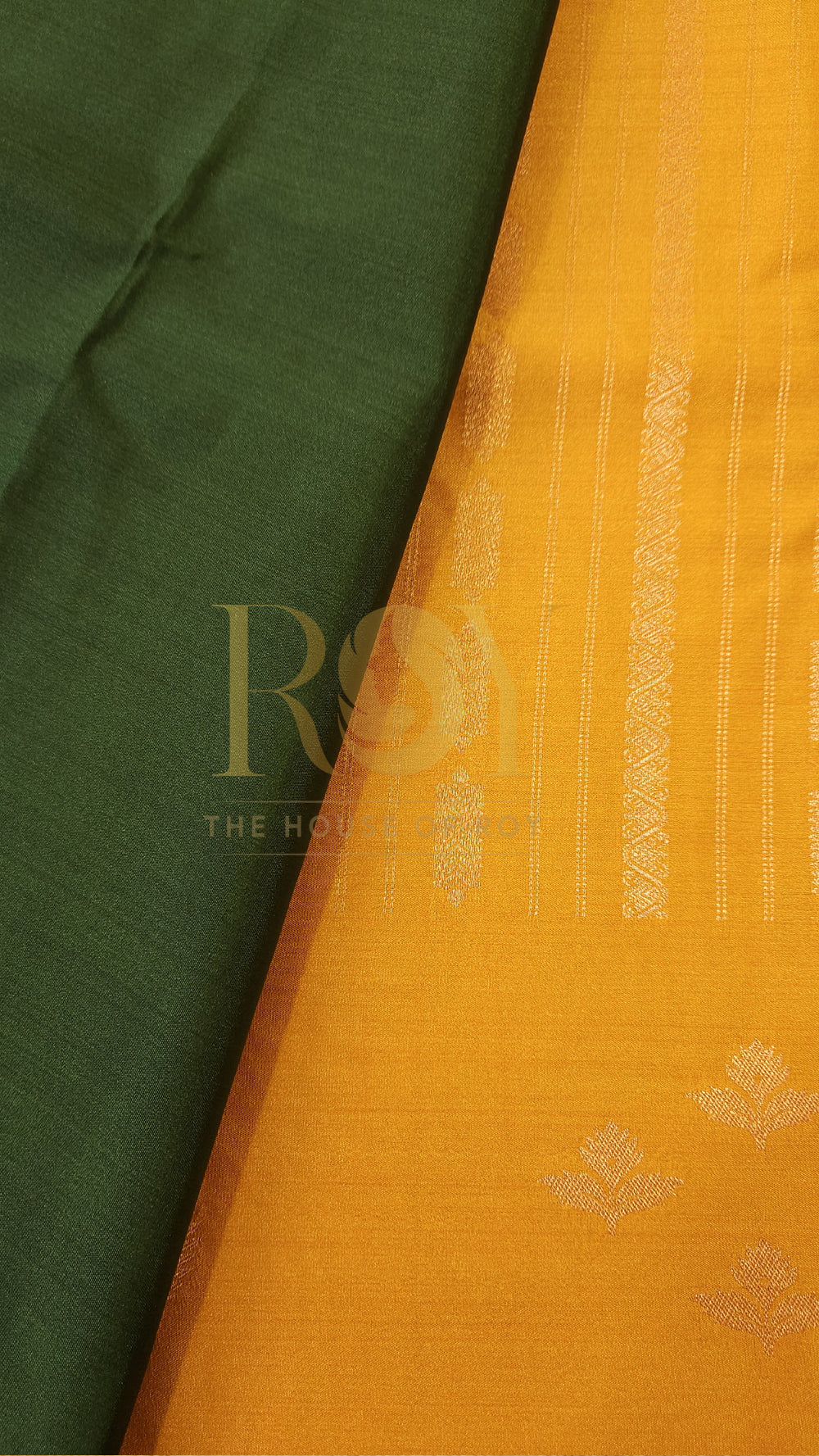 Sunset yellow soft silk