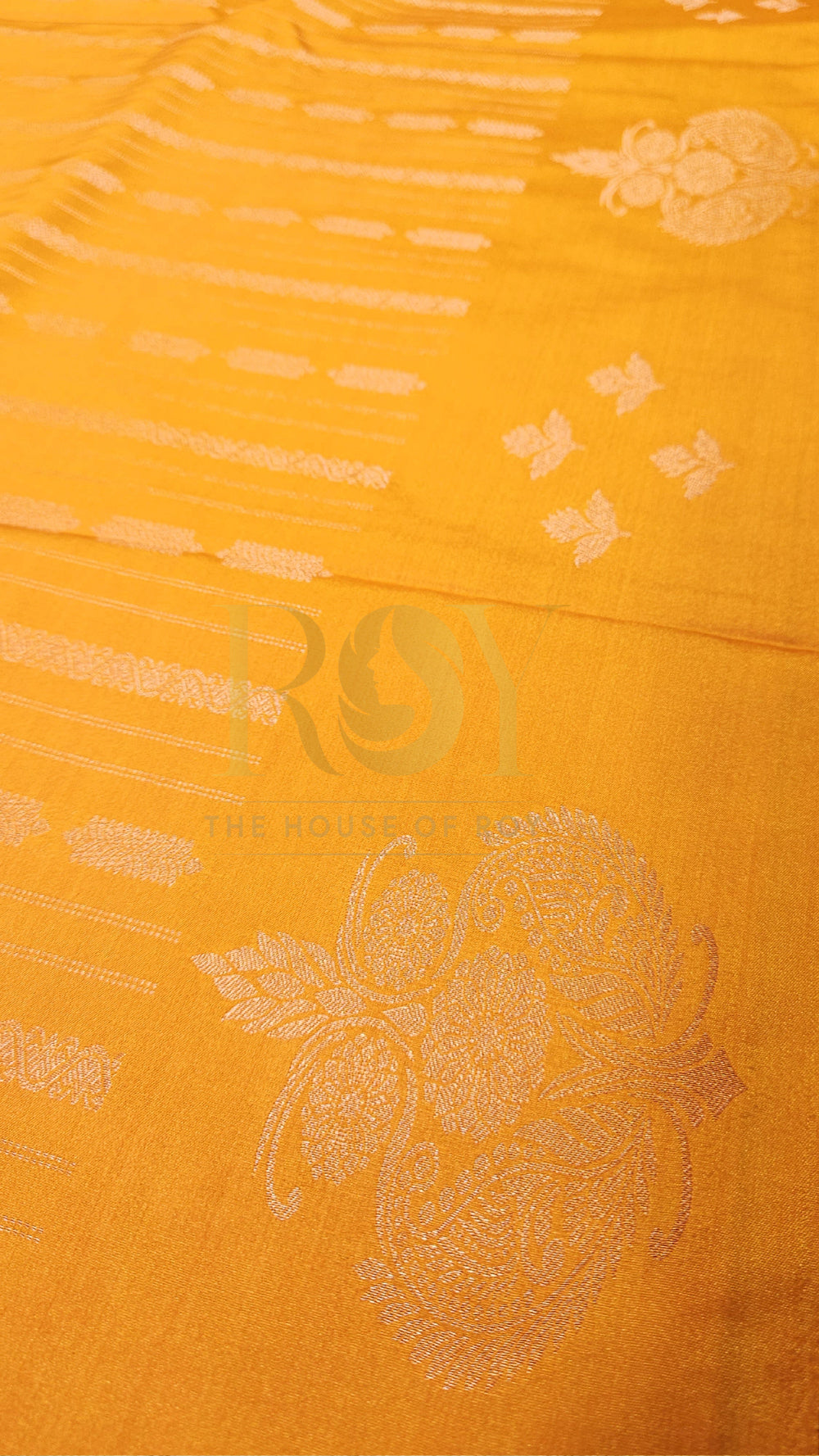 Sunset yellow soft silk