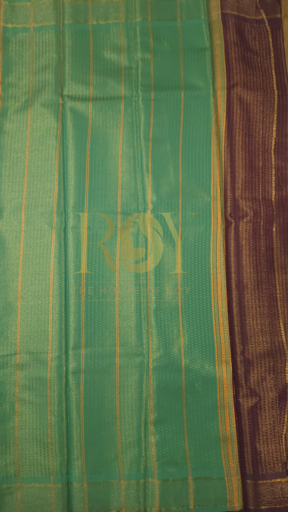 Tissue kanchi Silk Saree Plum