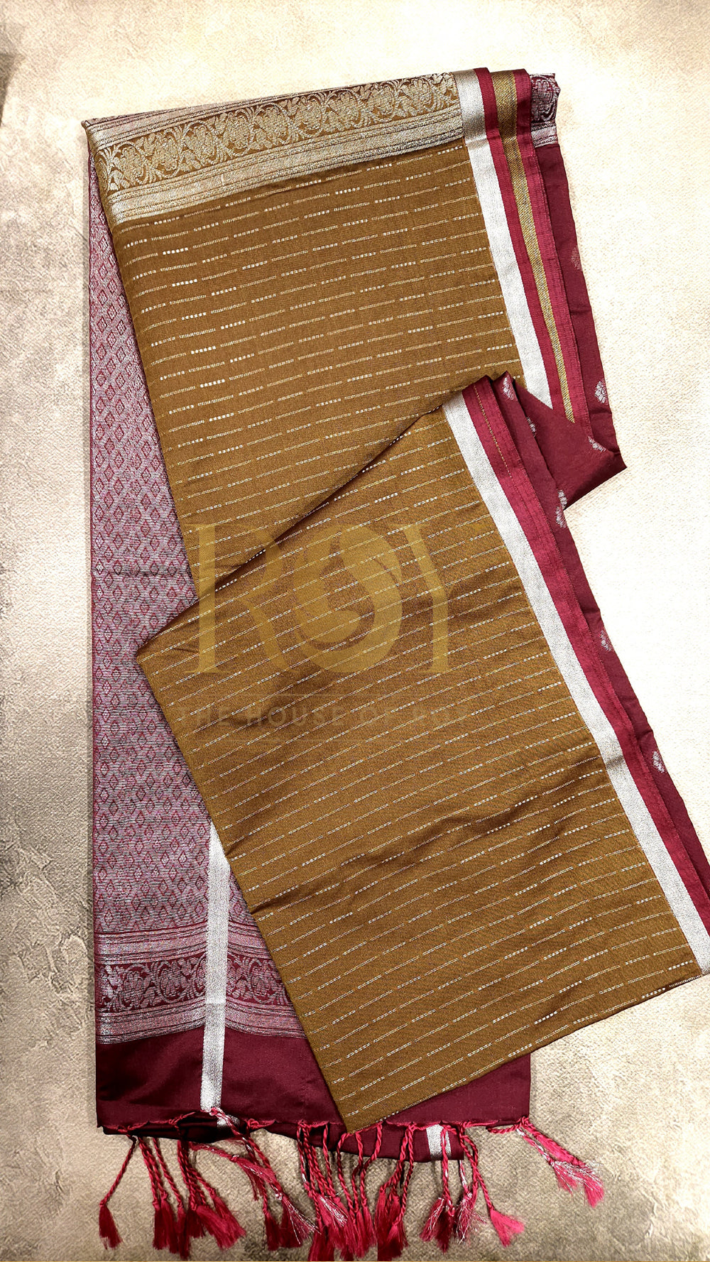 Mustard Fancy Soft Silk Saree