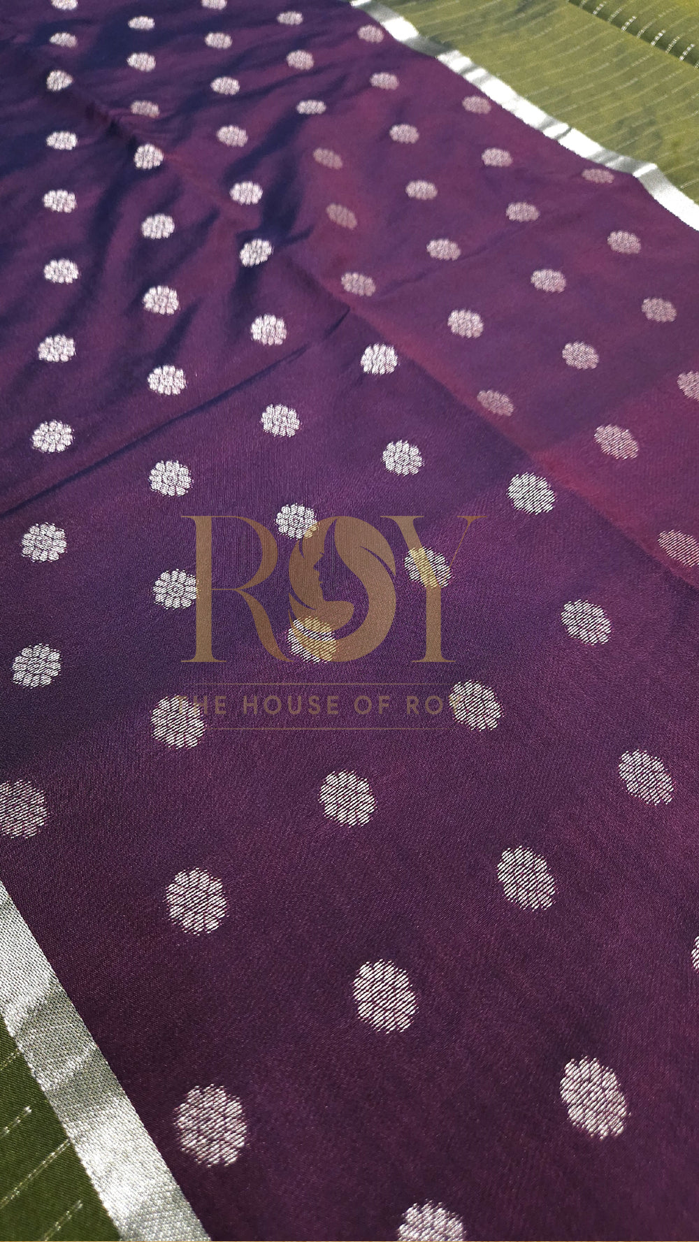 Green and Purple Fancy Soft Silk Saree