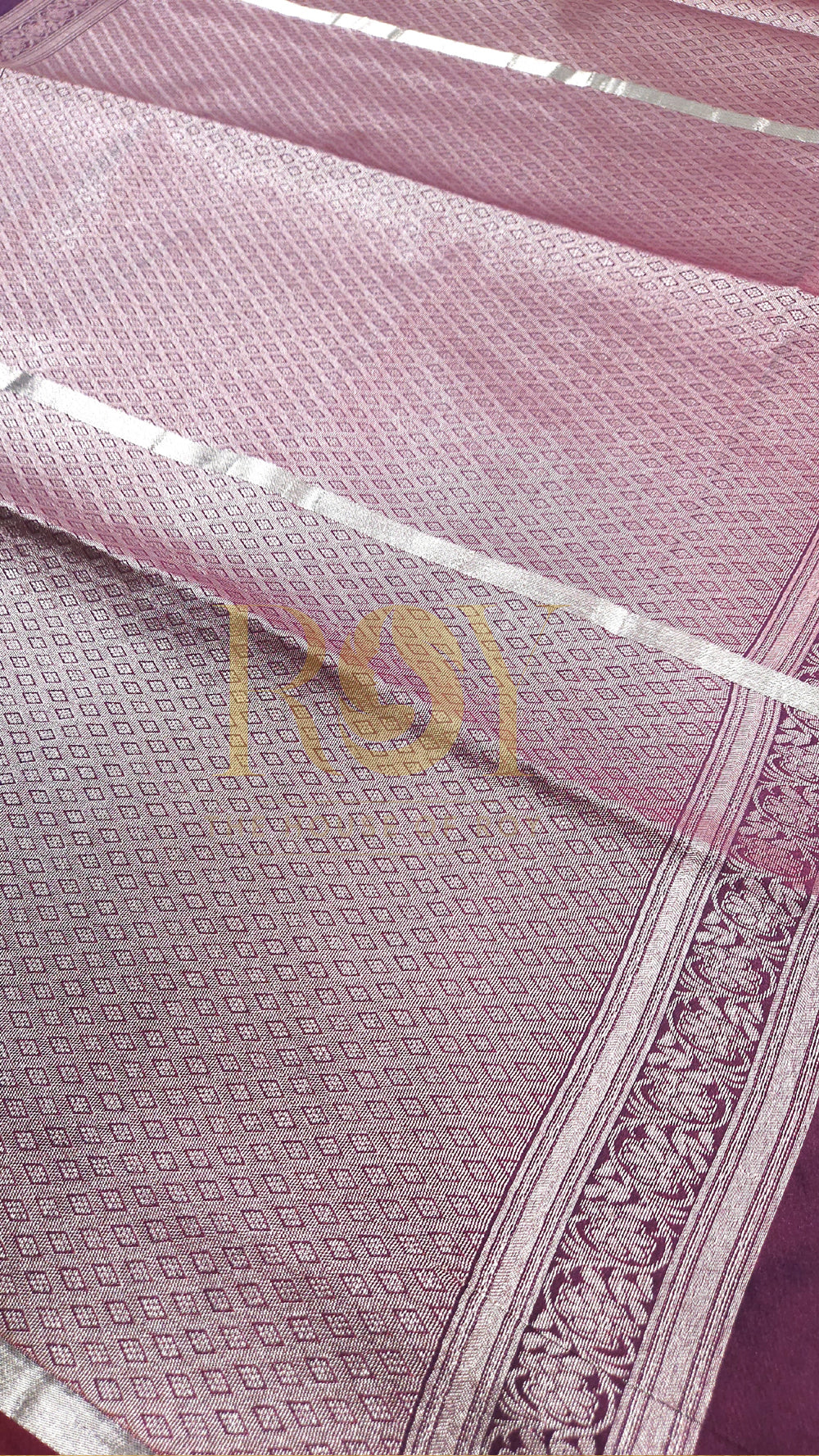 Green and Purple Fancy Soft Silk Saree