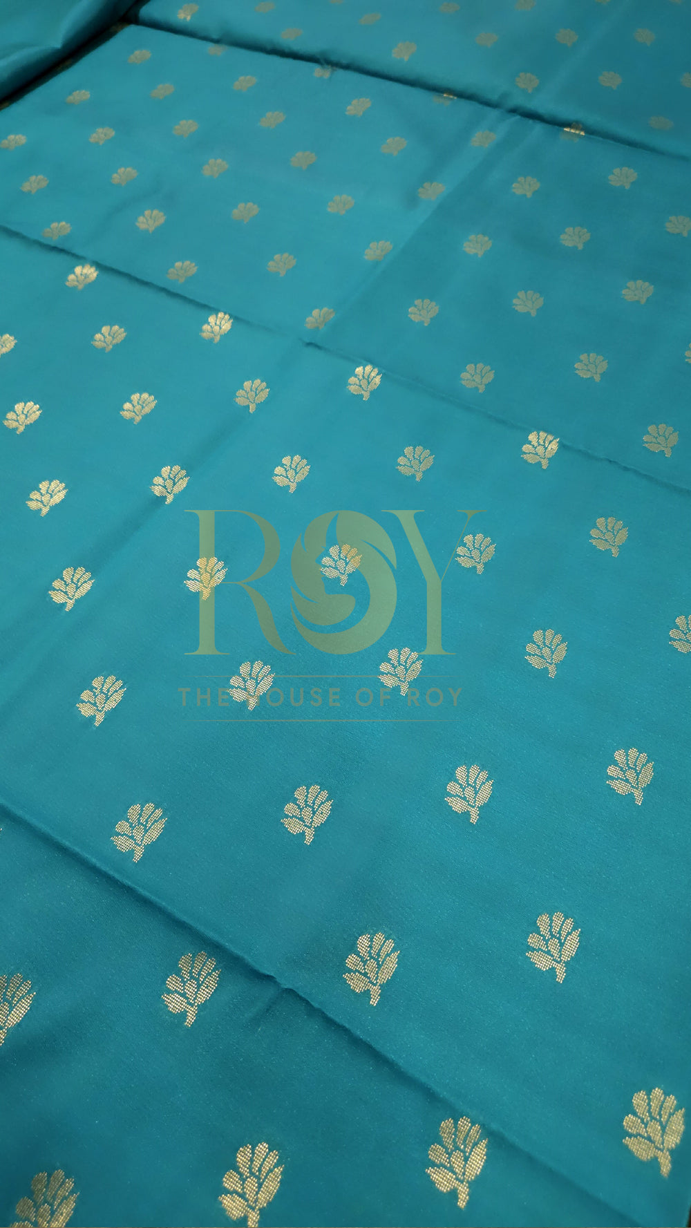 Turquoise Blue Turning Border Soft Silk Saree