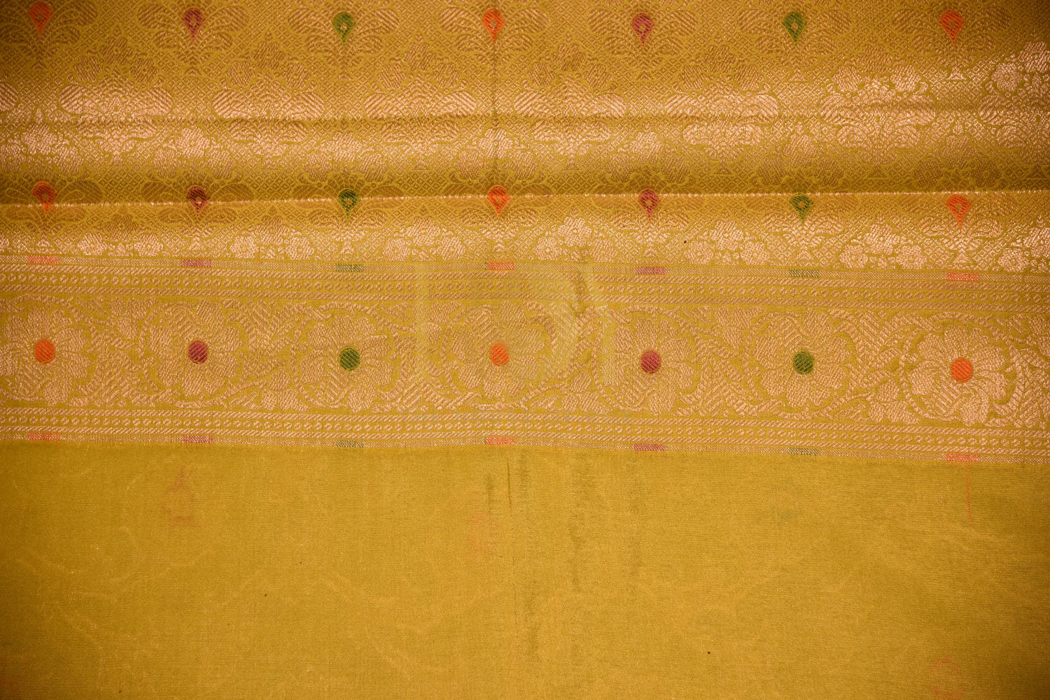Banarasi Mustard Silk Saree