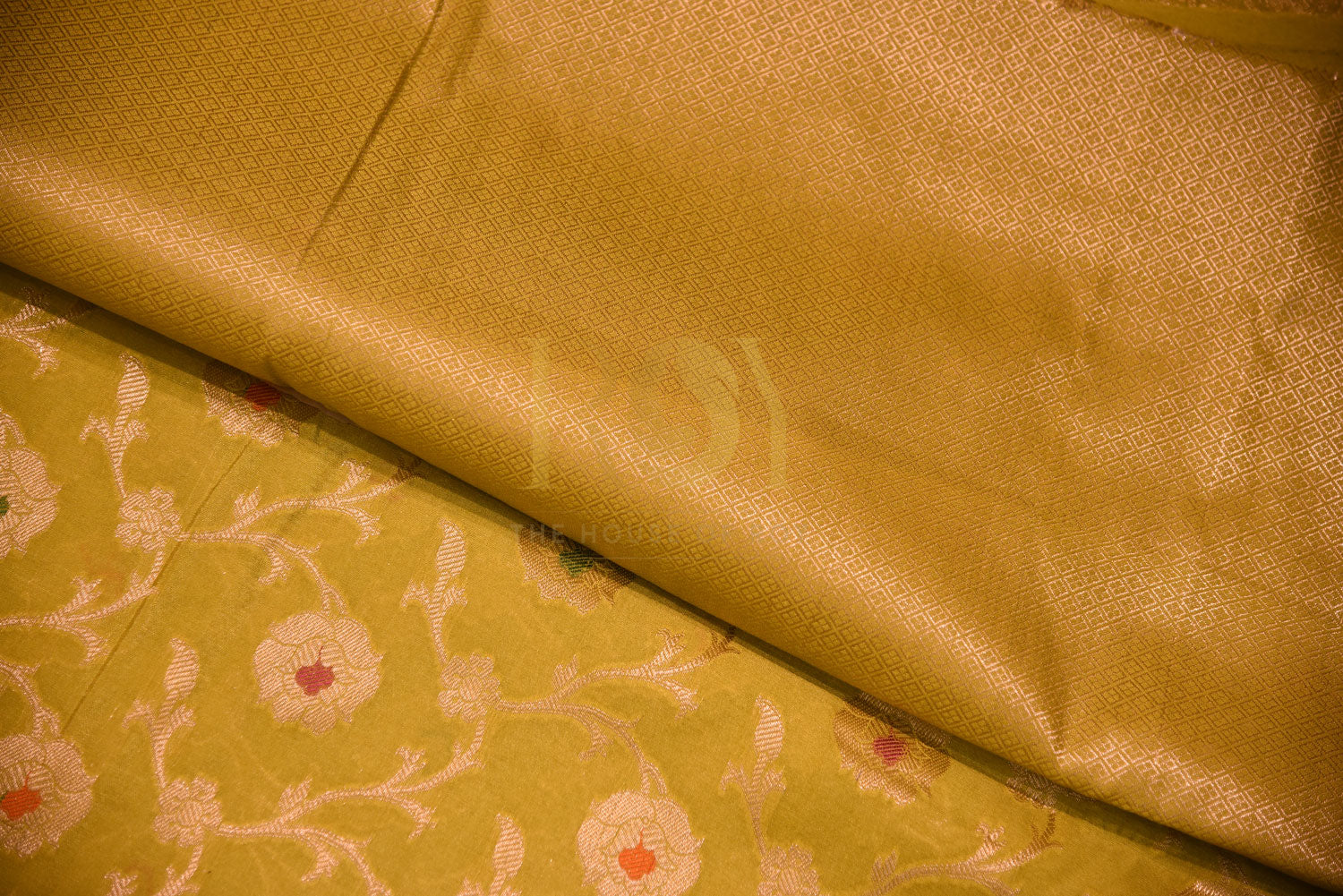 Banarasi Mustard Silk Saree
