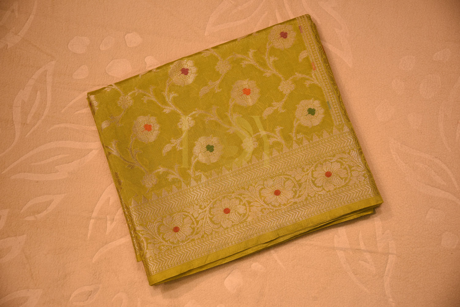 Banarasi Mustard Silk Saree
