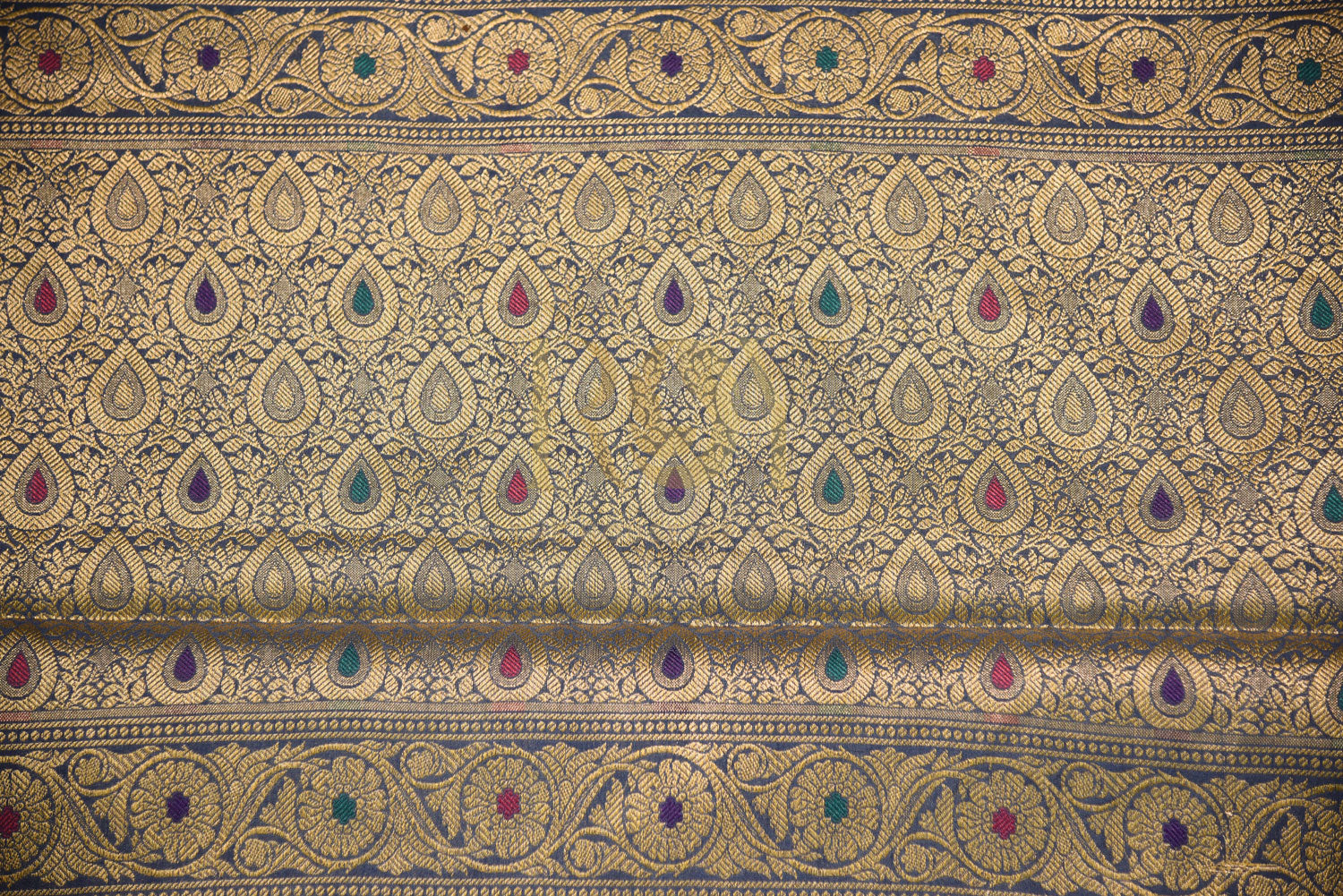 Banarasi Blue Silk Cotton Saree