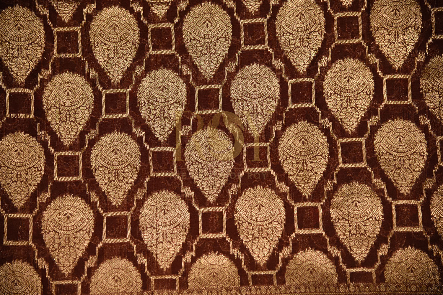 Banarasi Silk Burgundy Cotton Saree