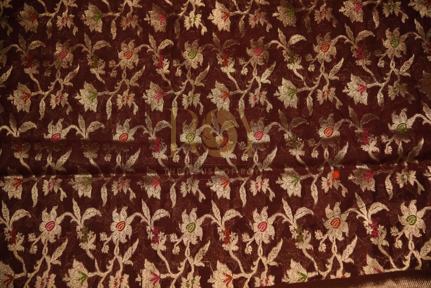 Banarasi Silk Burgundy Cotton Saree