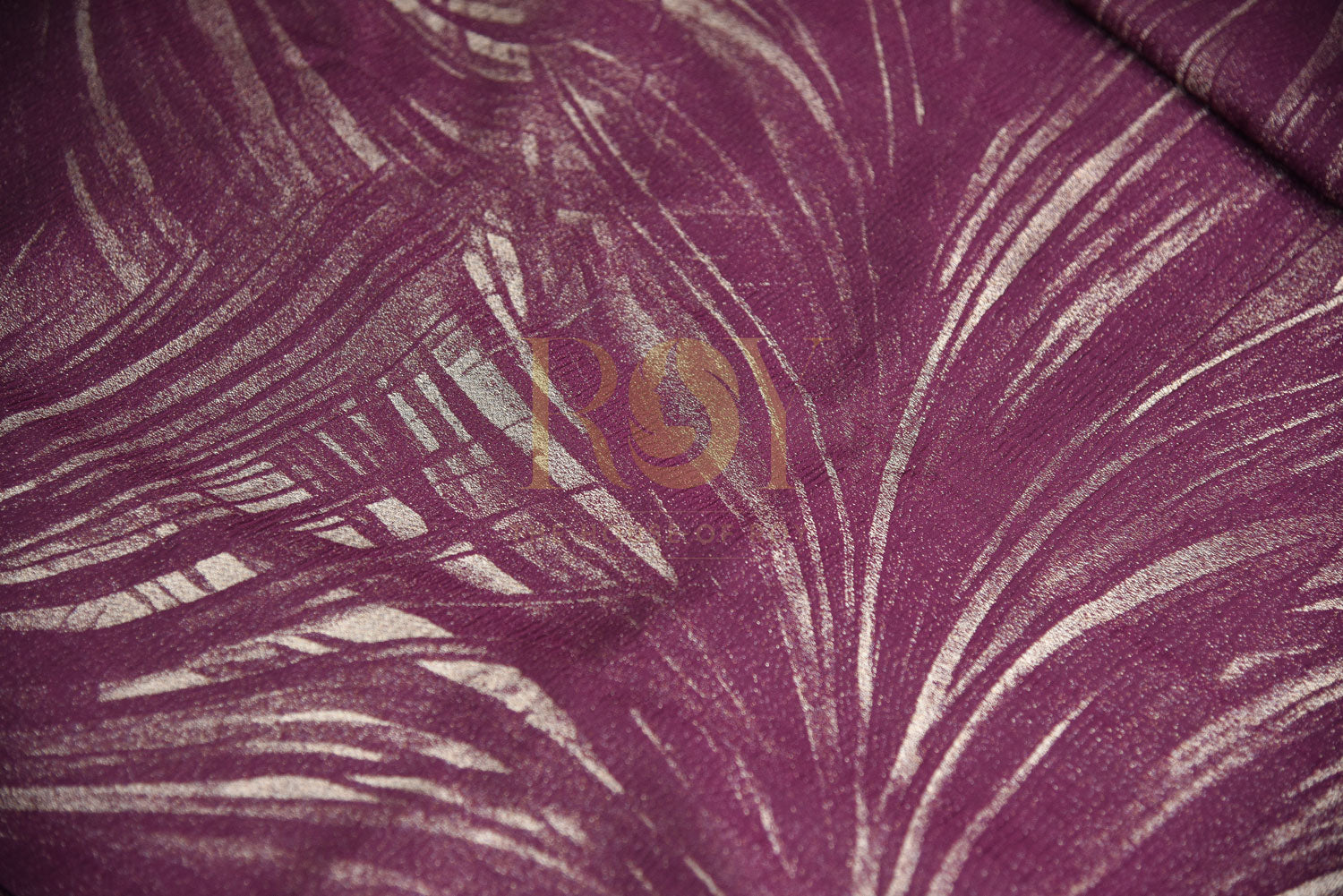 Purple Stardust Silk Saree
