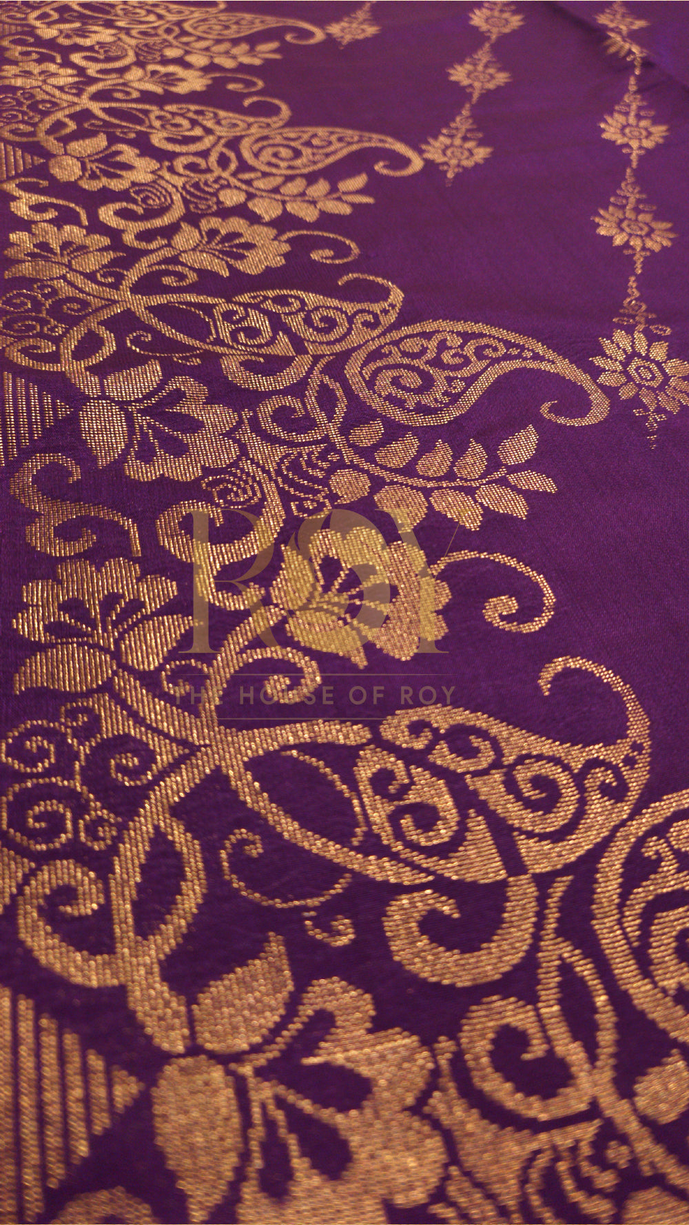 Violet Turning Border Soft Silk Saree