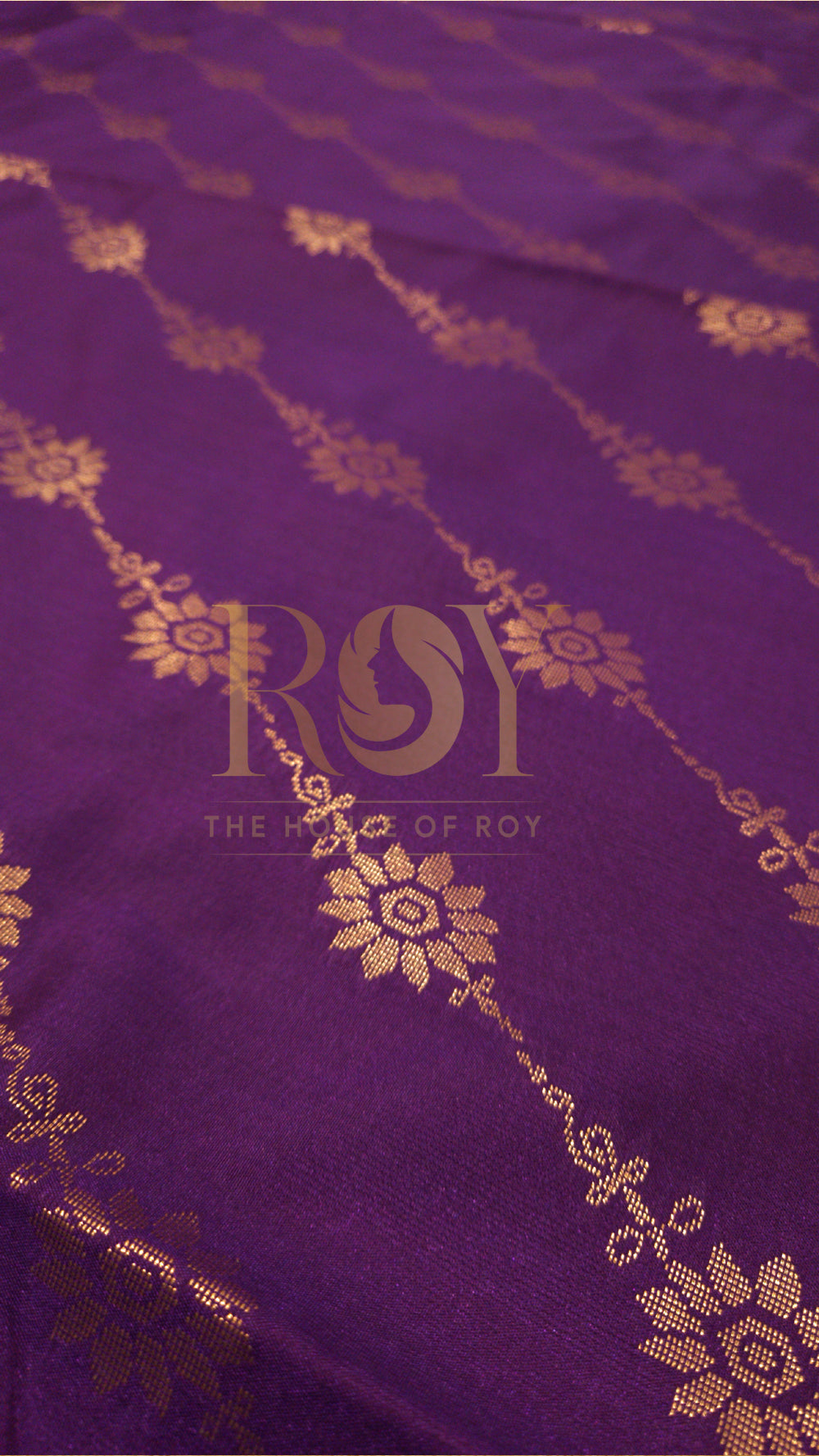 Violet Turning Border Soft Silk Saree