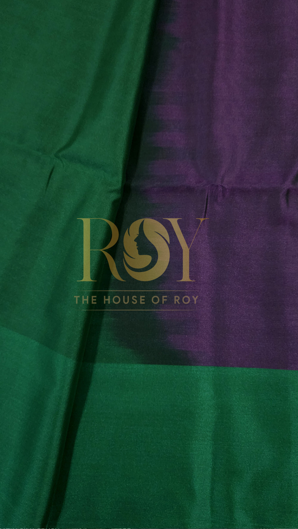 Violet Green Luxury Brocade Soft Silk Saree