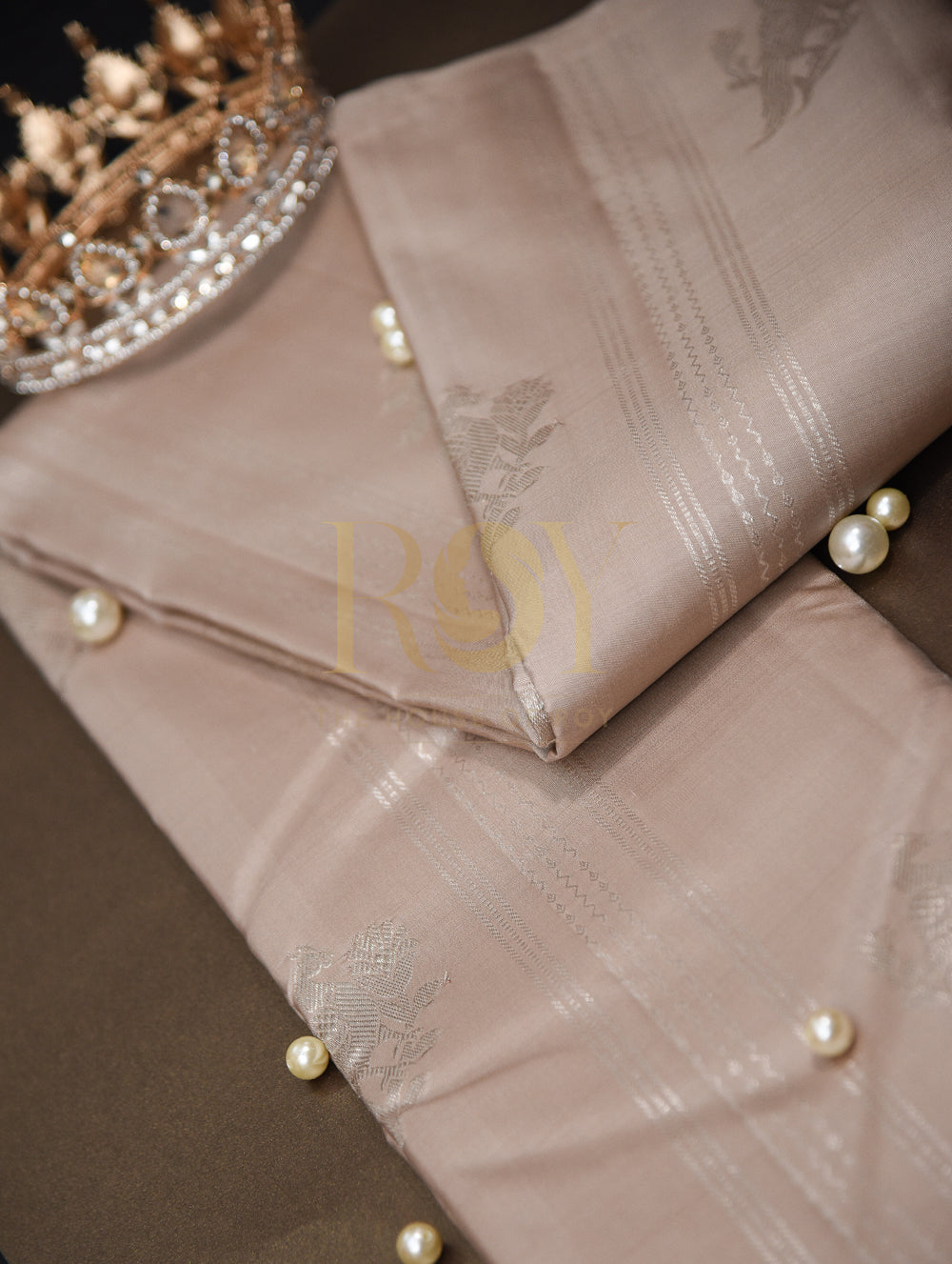 Luxurious Pure Kancheepuram Silk Saree - Champagne Color
