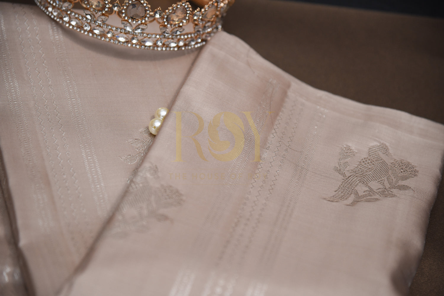 Luxurious Pure Kancheepuram Silk Saree - Champagne Color