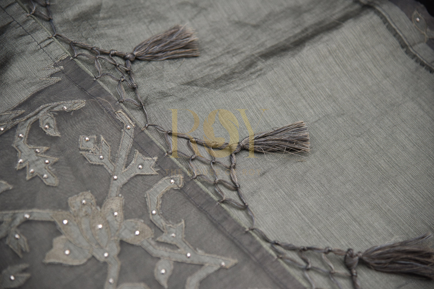 Silk Cotton Saree with Matching Fusion