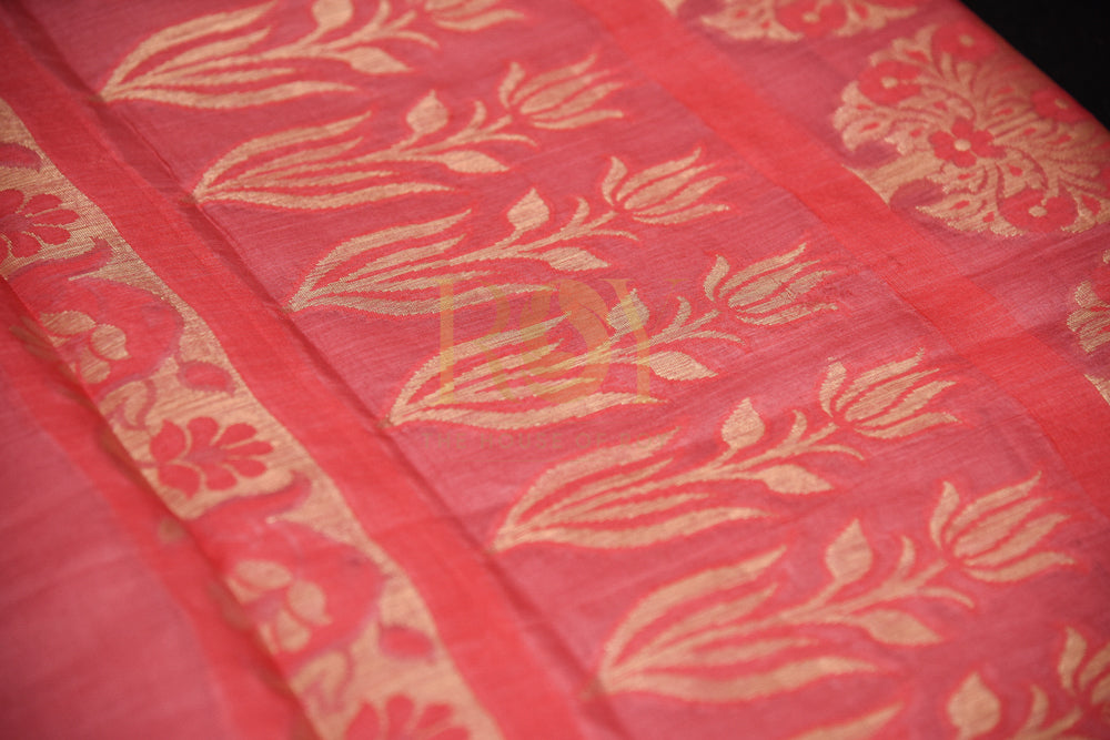 Zari Woven Pure Tussar Saree