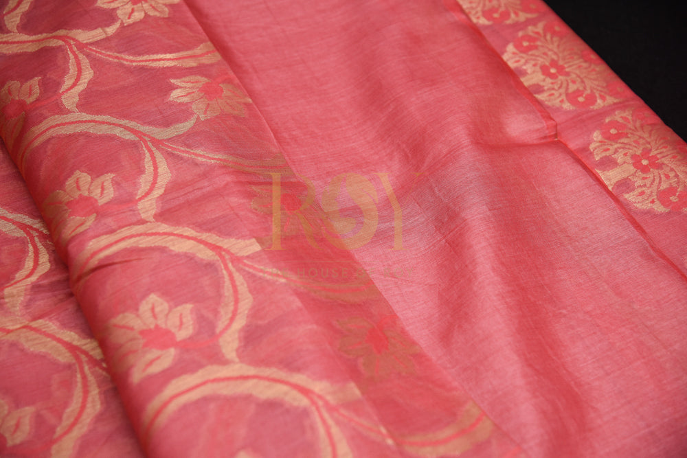 Zari Woven Pure Tussar Saree