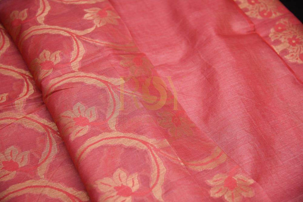 Zari Woven Pure Tussar Saree