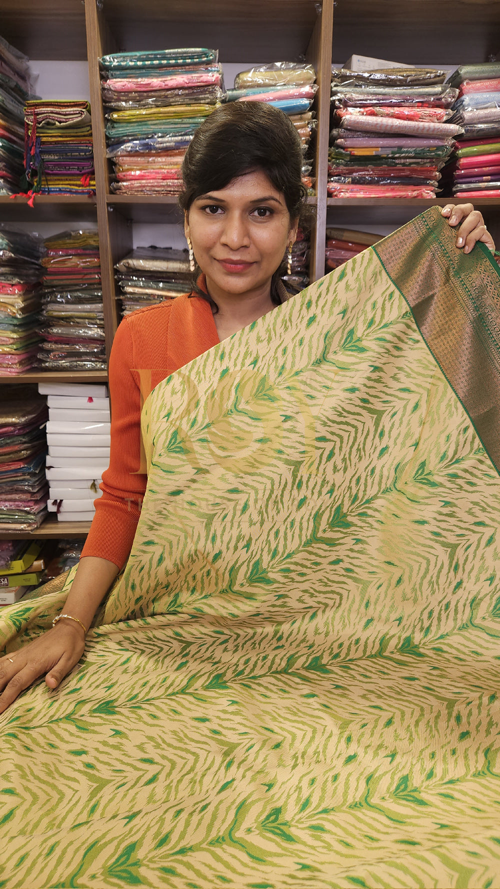 Animal Print Soft Silk Saree