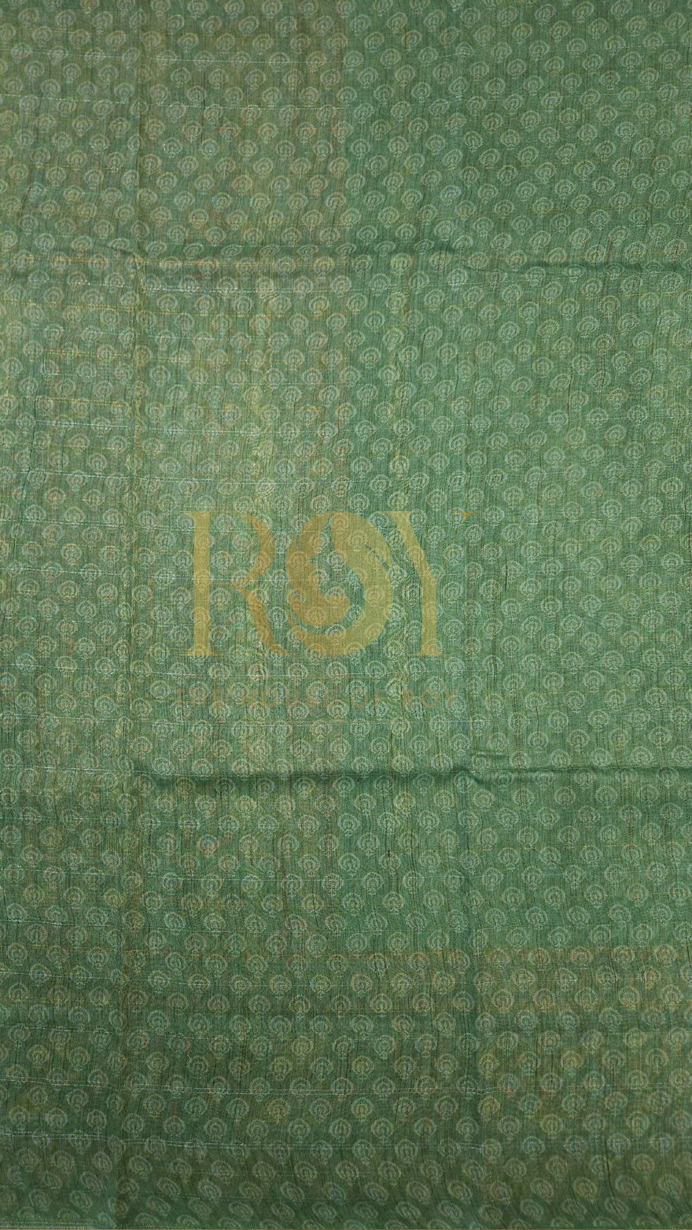 Aqua Green Printed Liva Cotton Saree