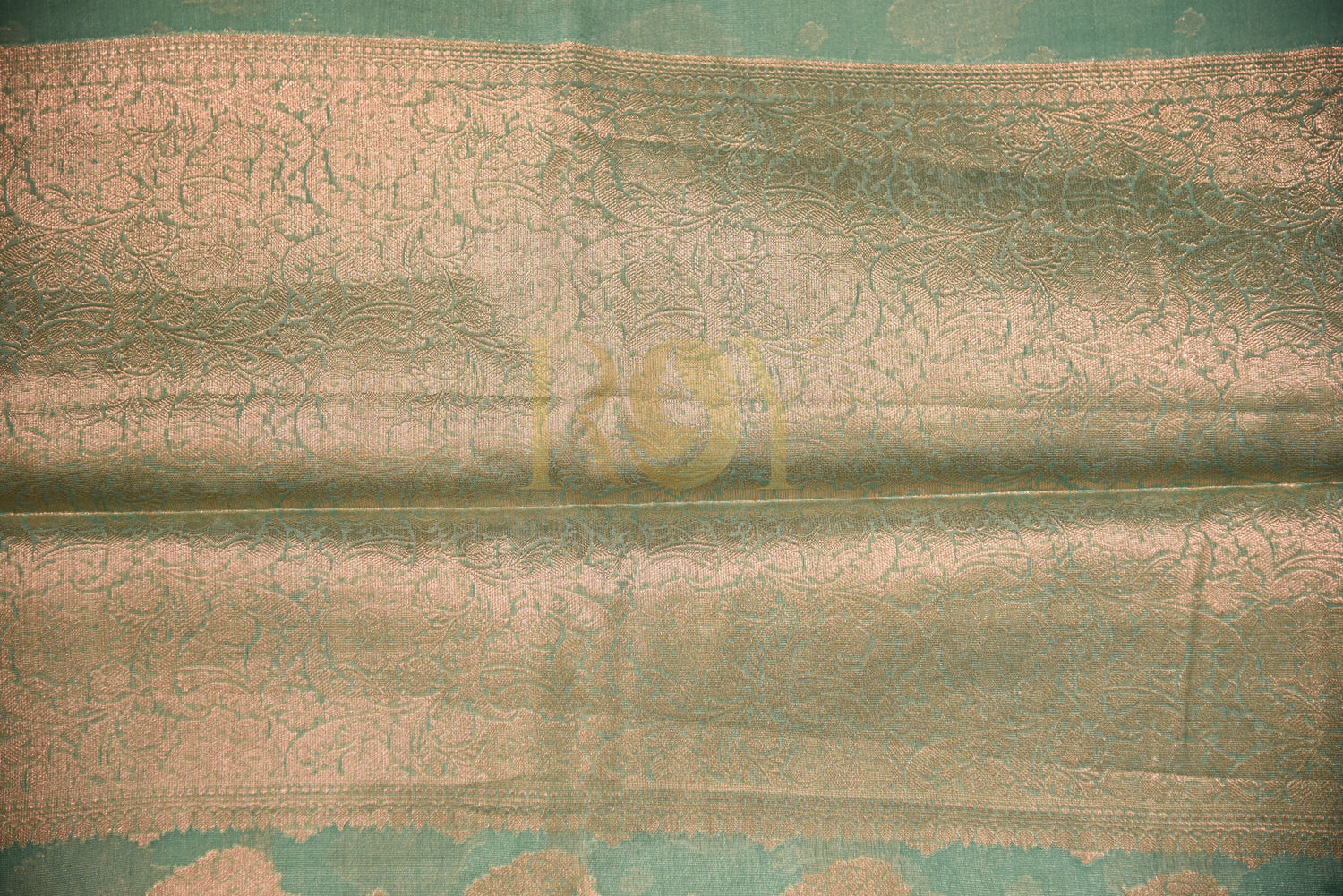 Sea Green Banarasi Katan Silk Saree