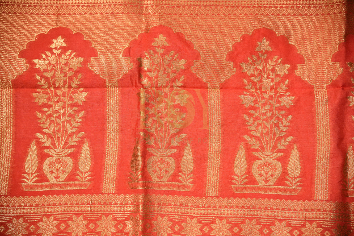 Pink Banarasi Silk Cotton Saree