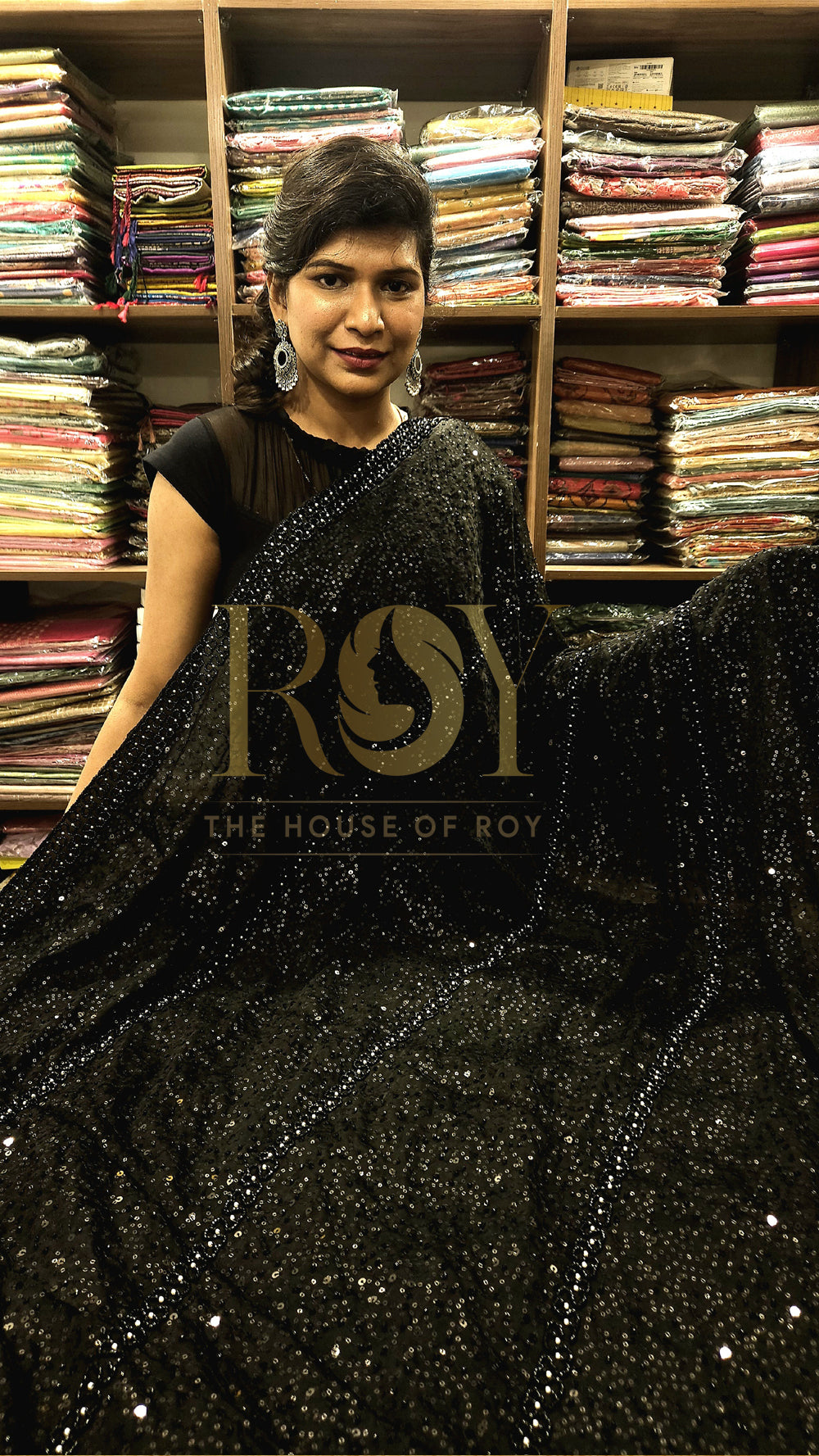 Black Designer Party Wear Saree