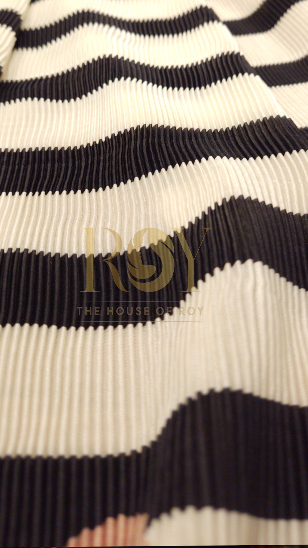 Black and White Pre-Draped Designer Saree