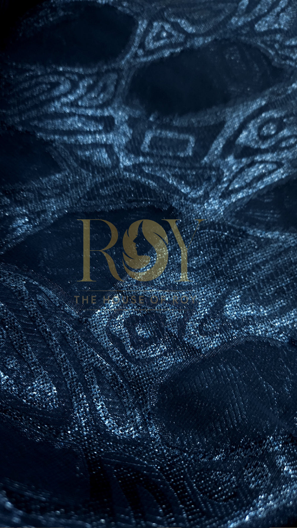Dark Peacock Blue Ready-to-Wear Designer Saree