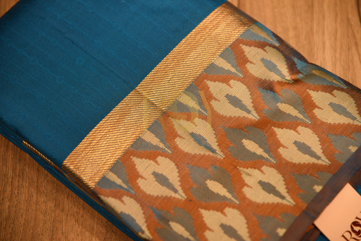 Fancy Border Blue Saree